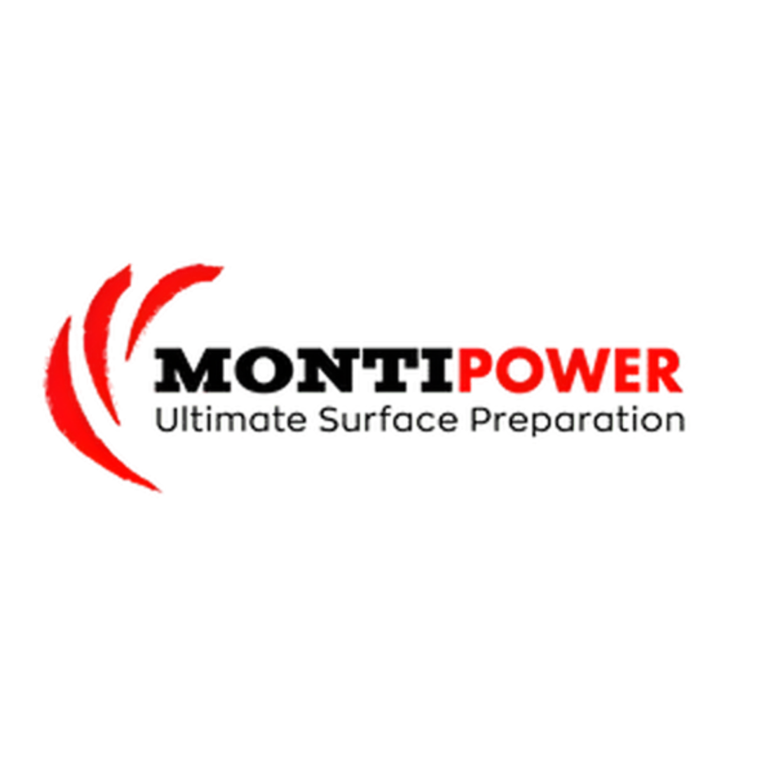 Logo for Techno Power with red curved lines and black and red text: "Techno Power" and a tagline "Uplifting Success".