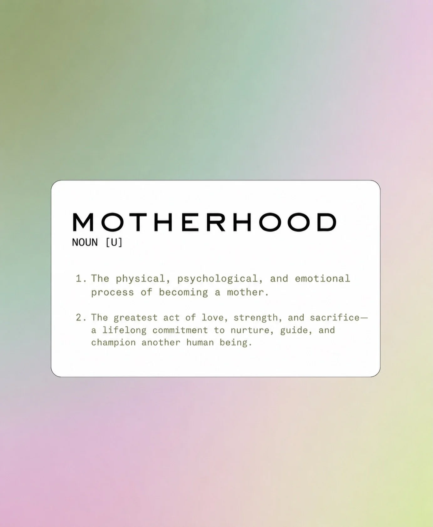 Motherhood isn&rsquo;t just something you become&mdash;it&rsquo;s someone you grow into. A journey of unconditional love, quiet strength, endless resilience, and a heart that never stops expanding. 🤍