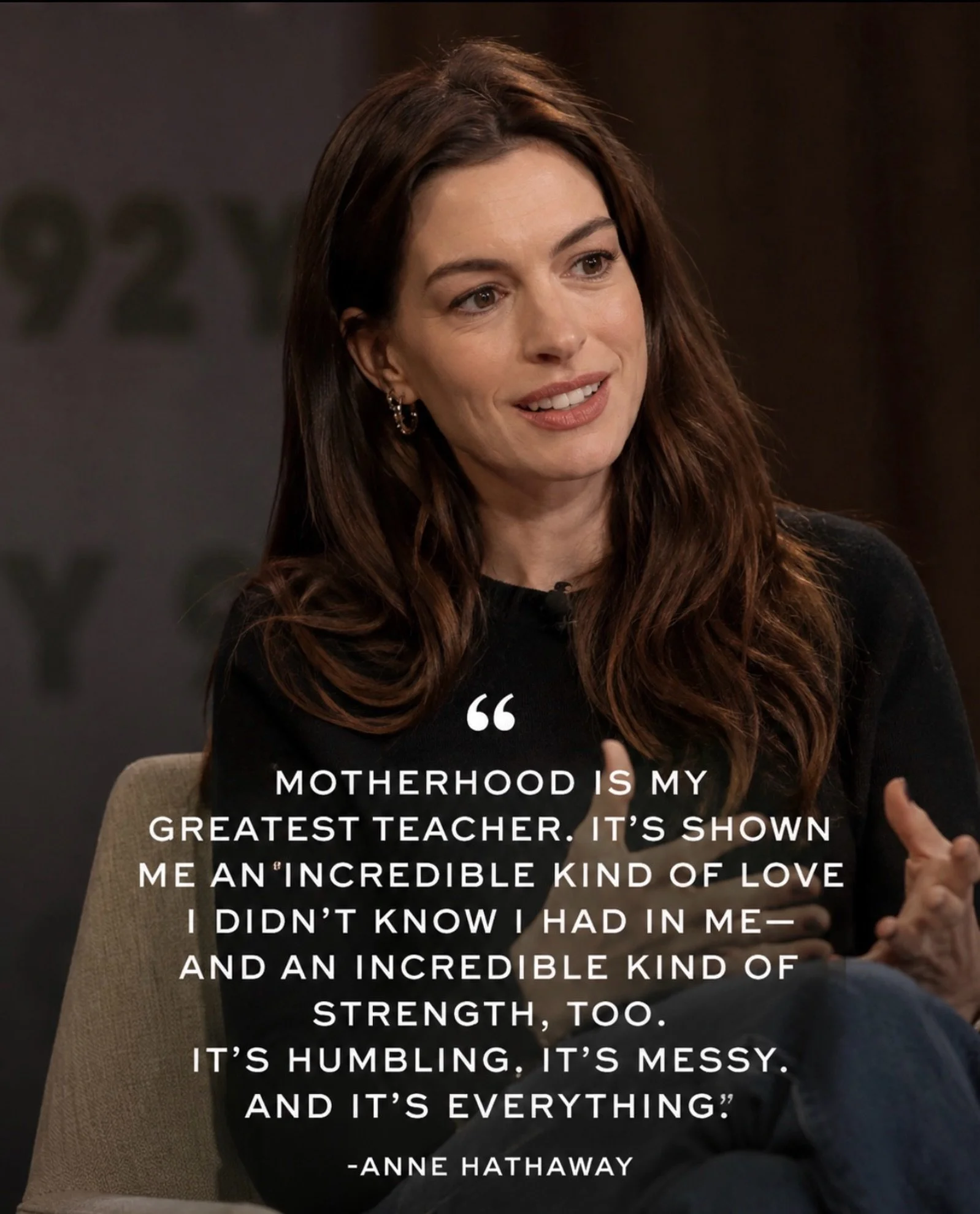 Motherhood has a way of introducing you to a version of yourself you never knew existed. 🤍

As @annehathaway reminds us, there is so much strength, humility, and transformation found in becoming a mother.

The beautiful, the messy, the overwhelming&