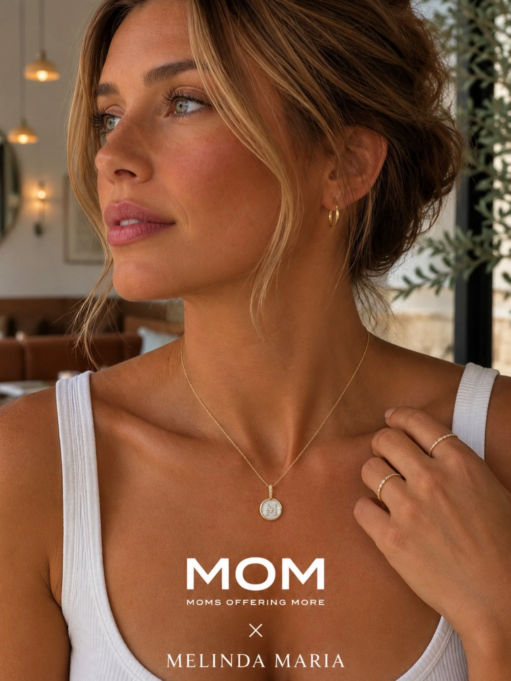 Forever obsessed with our initial letter necklaces by @melindamaria_jewelry ✨💛

Jewelry that looks good and does good. Shop for a cause knowing 100% goes back to supporting moms and families in need.

Wear your M with meaning. 🤍

#MomsOfferingMore 