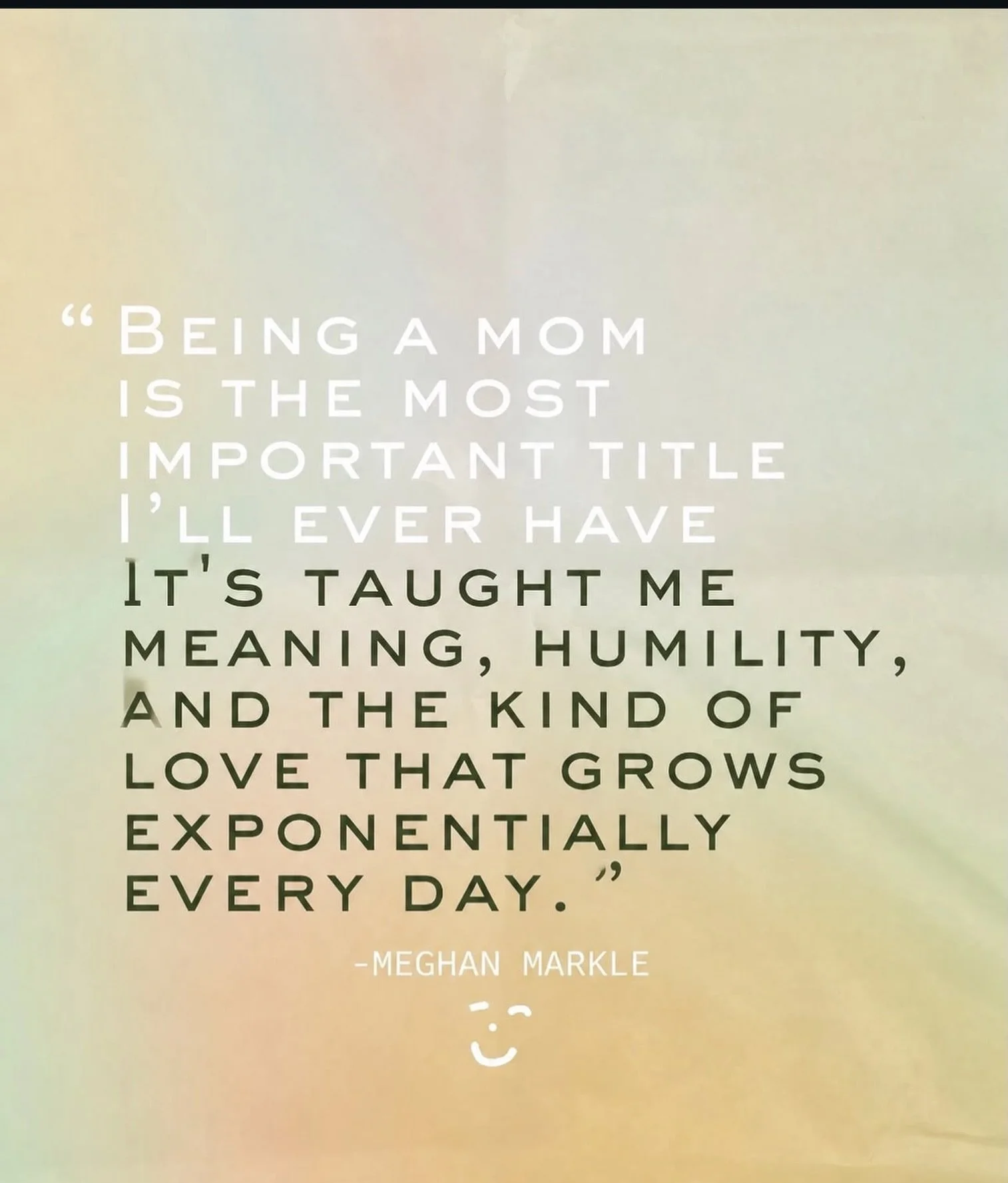 A beautiful reminder from @meghan about the power of motherhood.

Motherhood has a way of reshaping us - teaching us humility, deepening our sense of purpose, and showing us a kind of love that only continues to grow.

We love Meghan&rsquo;s words an
