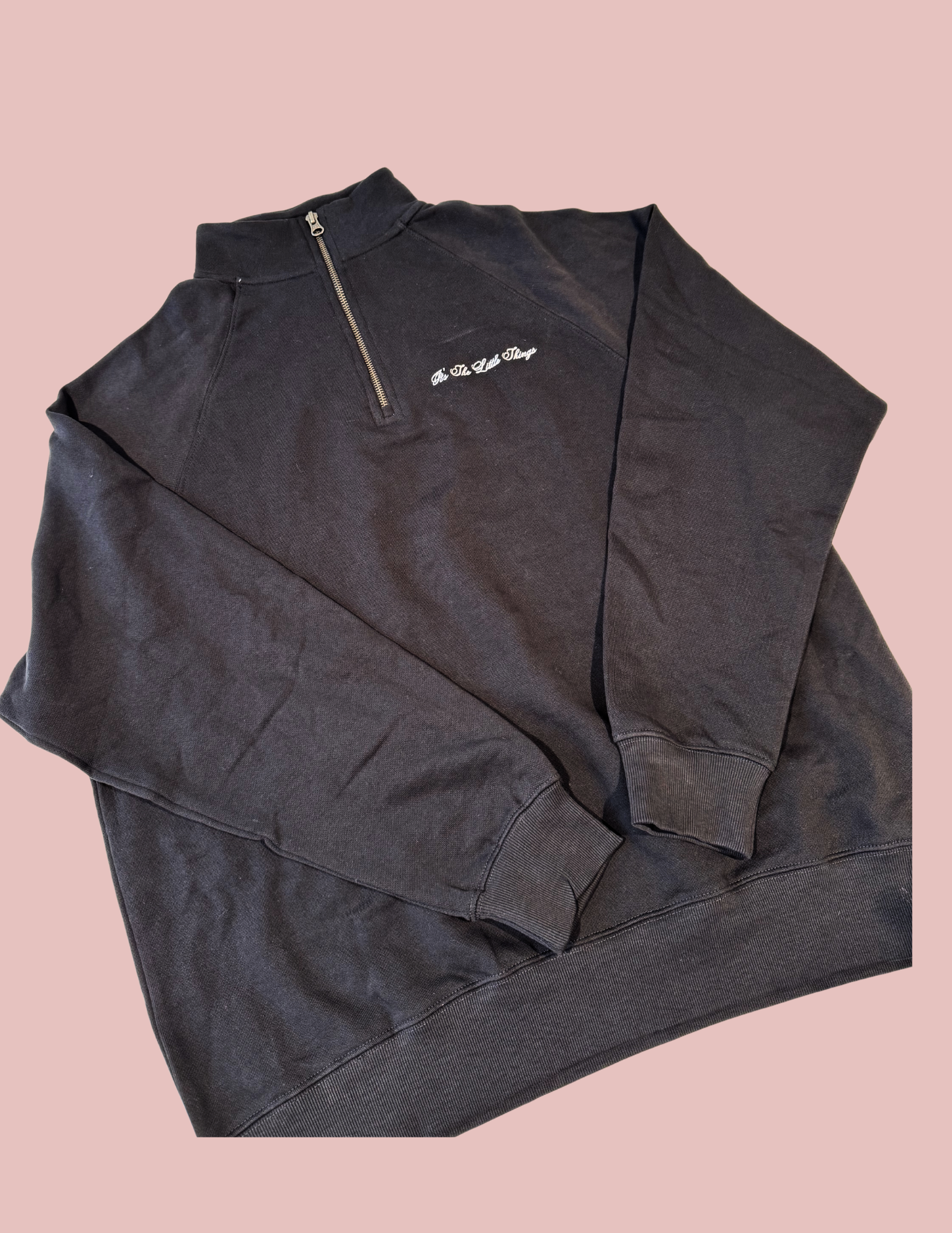 Brunette the Label - Not Your Boyfriend's Half Zip Sweatshirt
