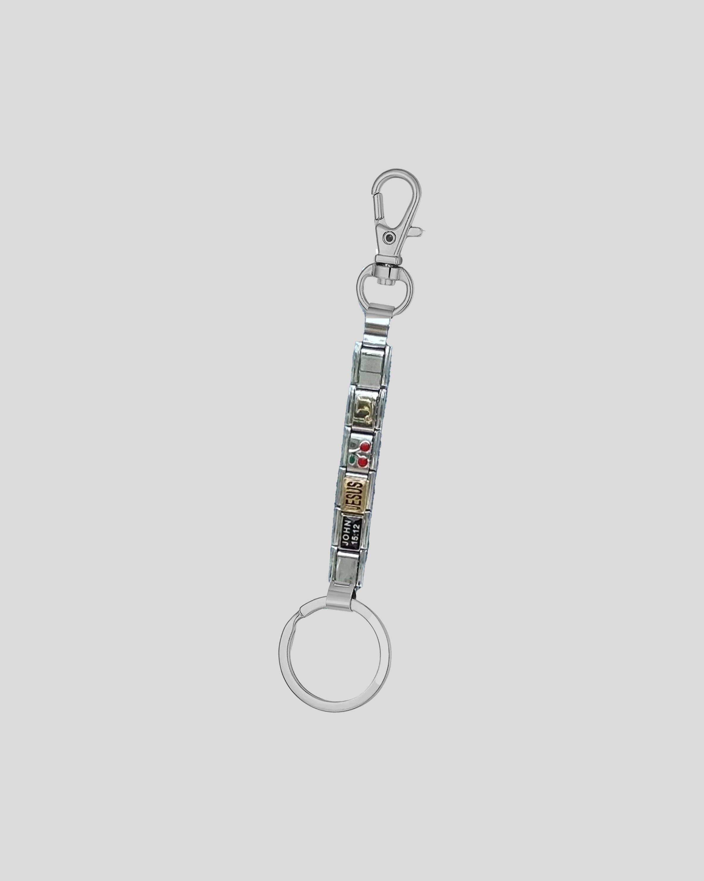 CREATION OF CHRIST ITALIAN CHARM KEYCHAIN
