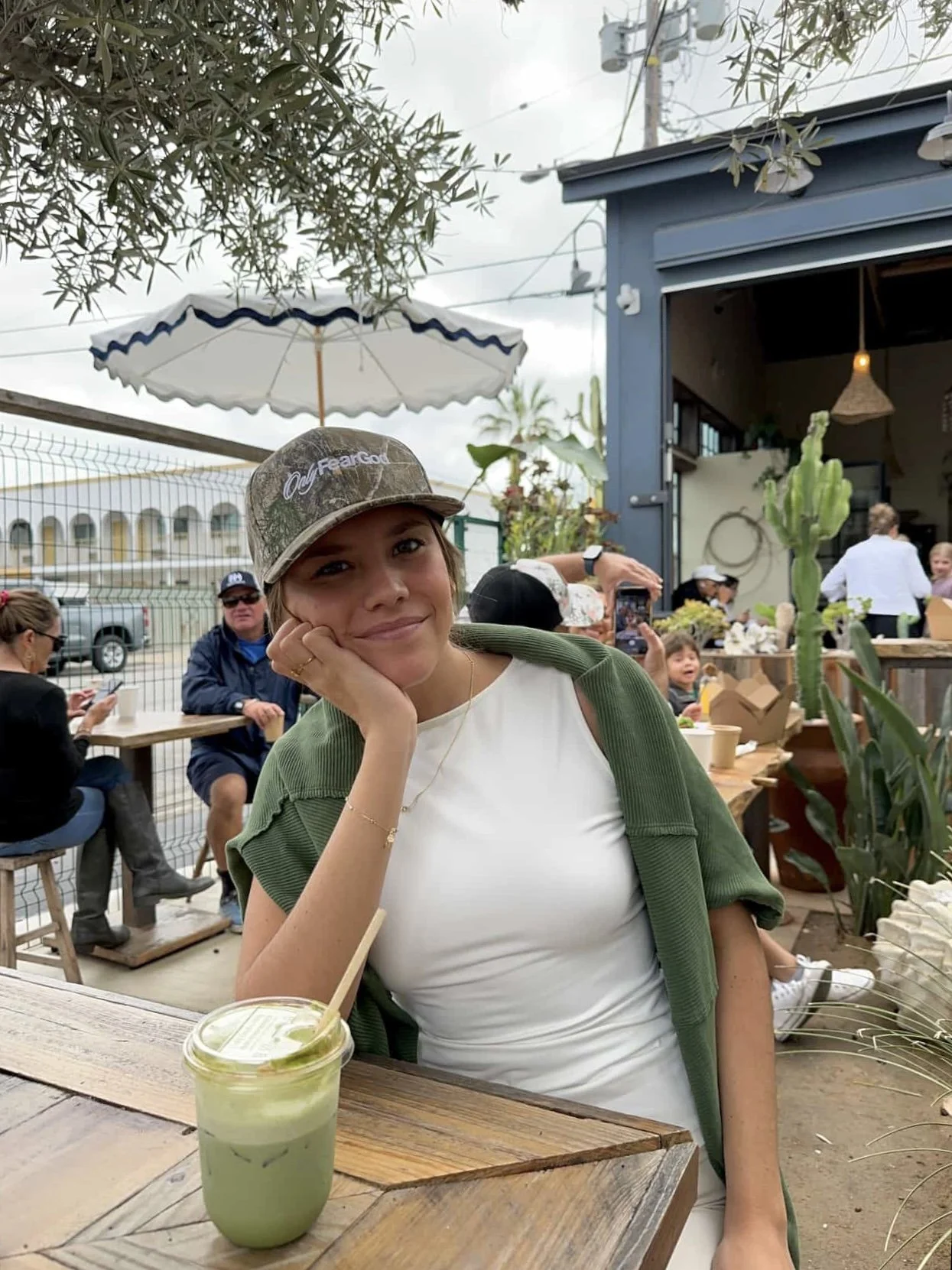 Christian/Jesus camo hat with inspirational message, faith-based accessory from My Father’s Business.