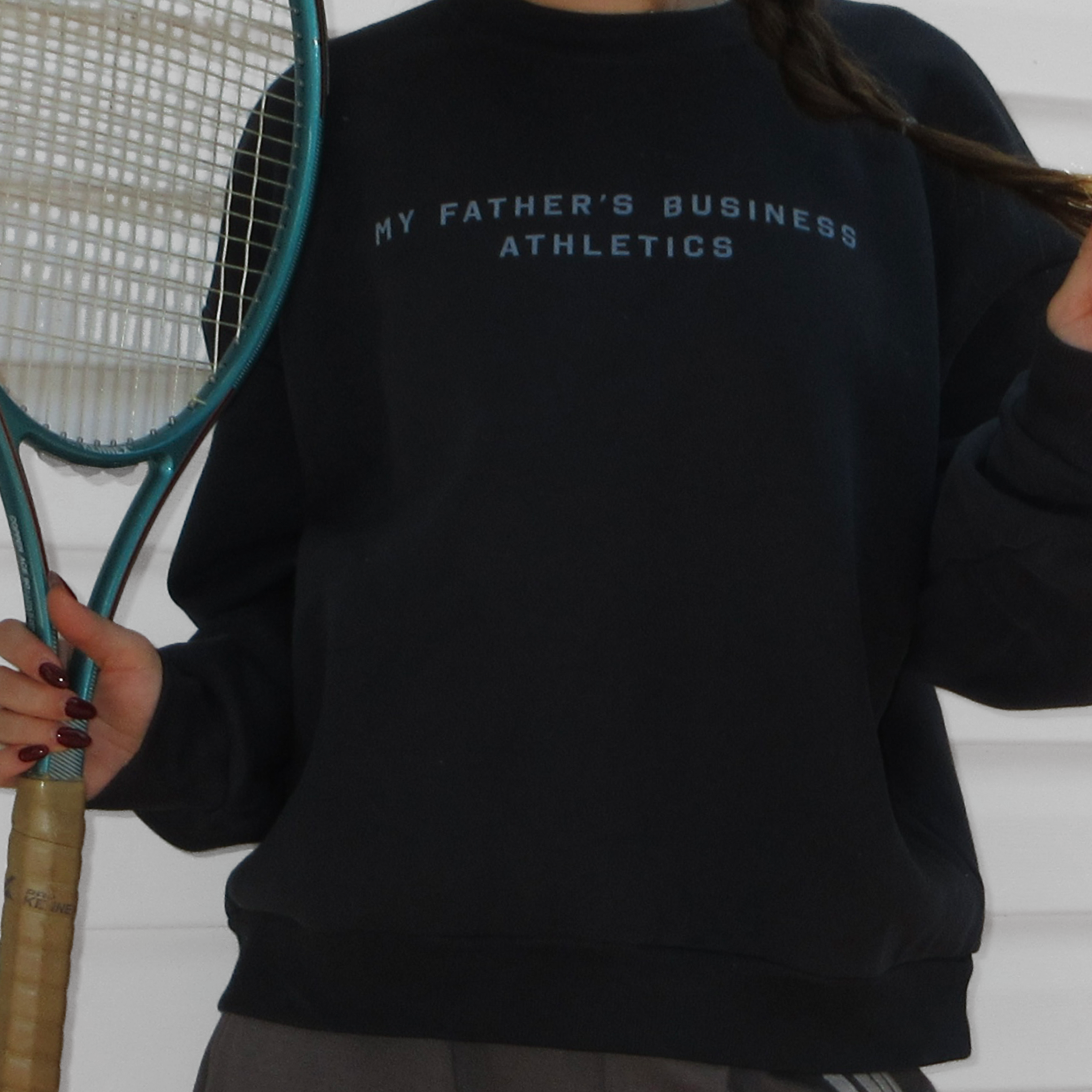 My Father's Business athletics crewneck, christian clothing brand, aesthetic