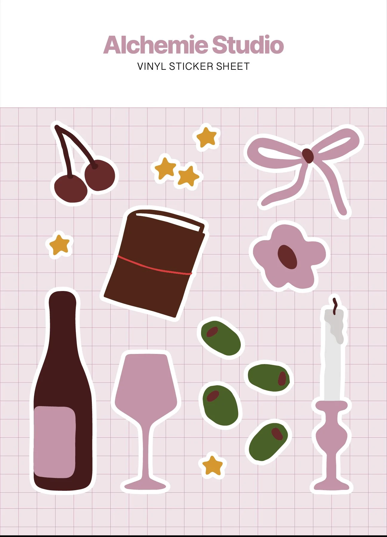 Wine Night Sticker Sheet