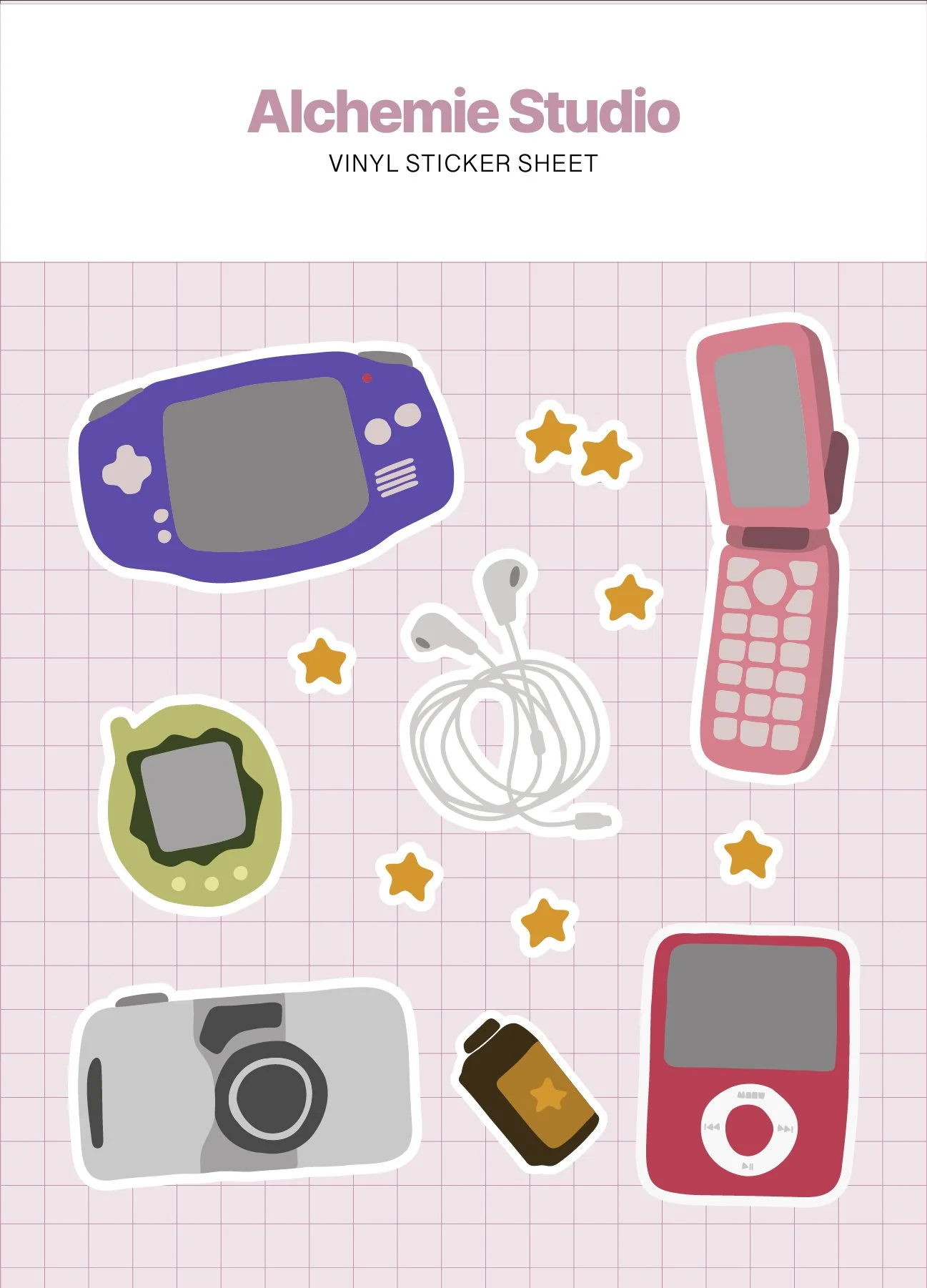 Retro Tech Sticker Sheet