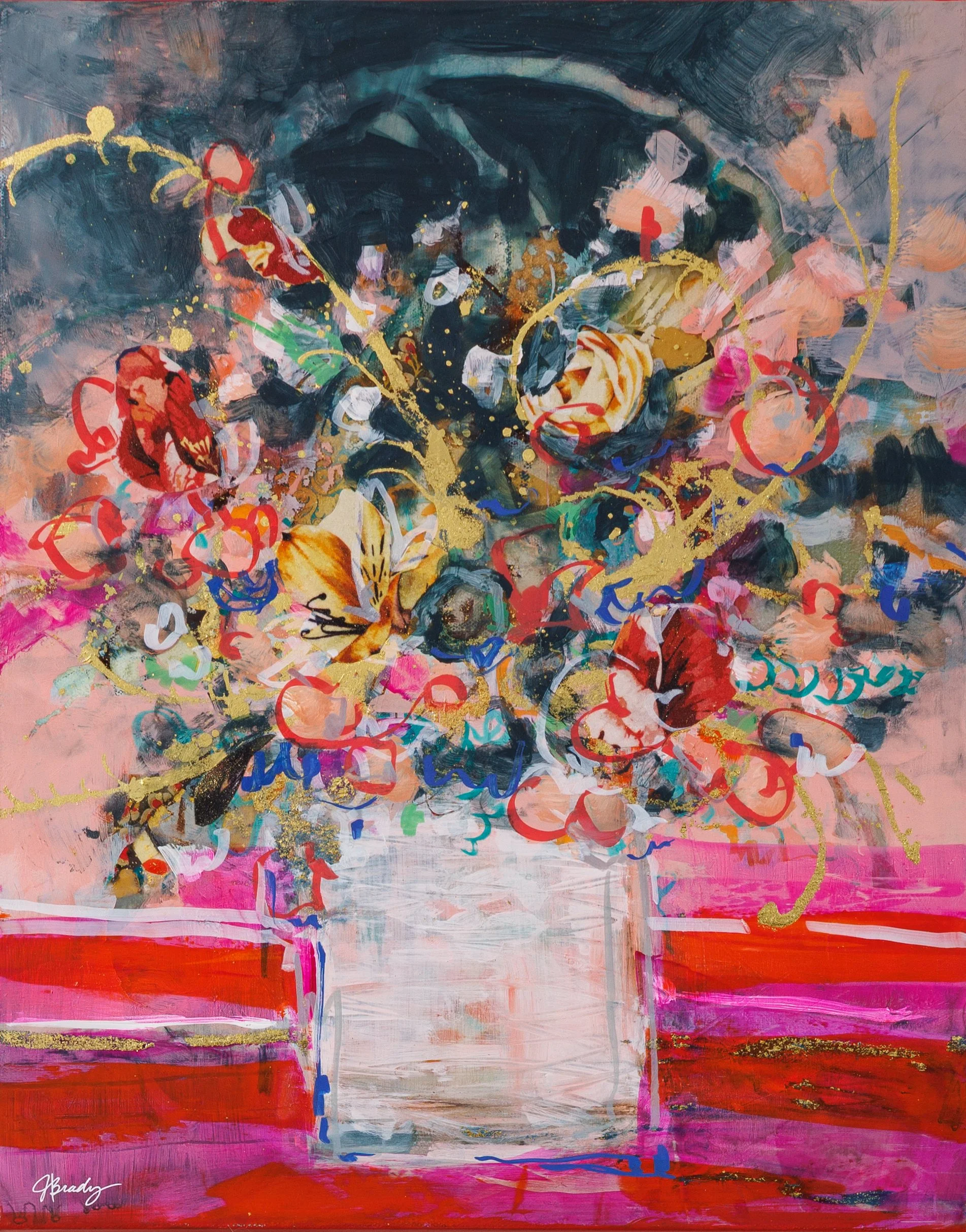 PARTY BLOOMS | 16x20 | $625