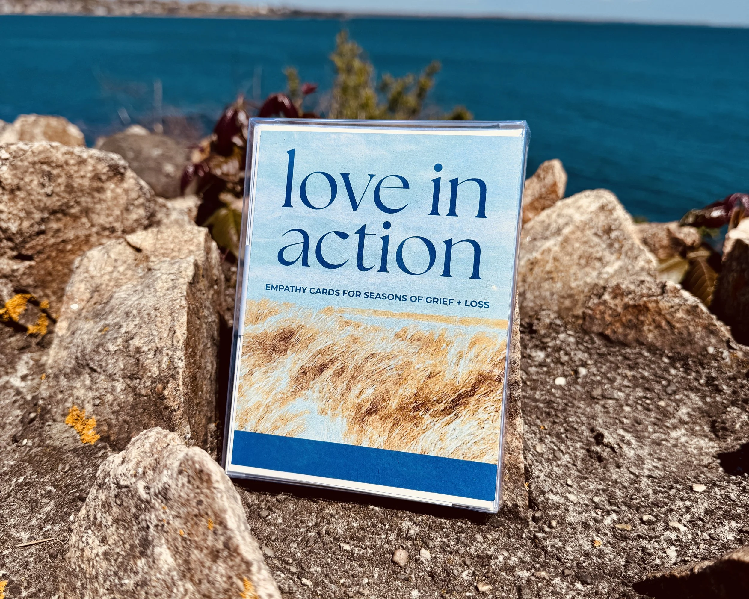love in action empathy cards | seasons of grief + loss (clouds + seagrass)