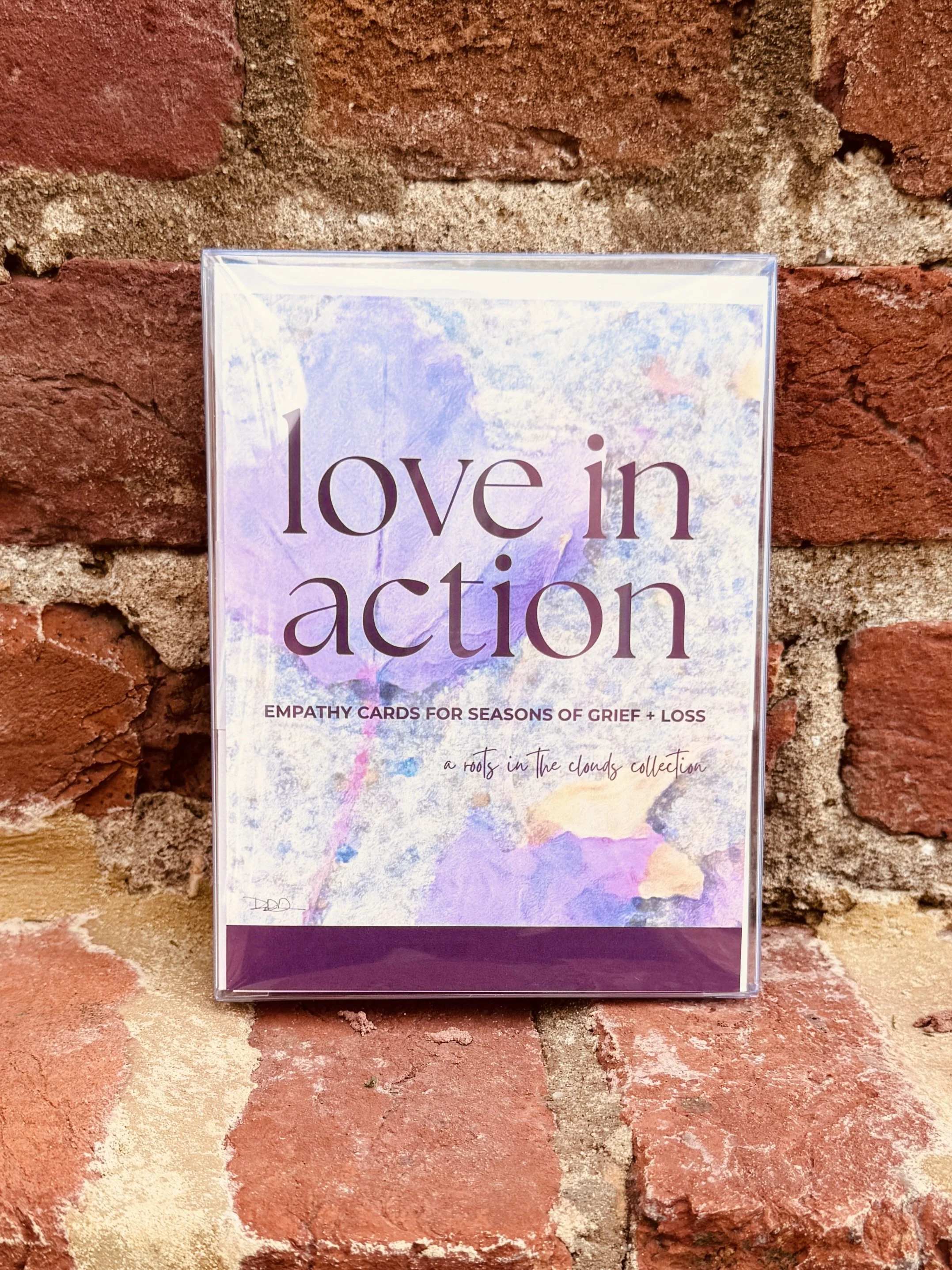 love in action empathy cards | seasons of grief + loss (nature's confetti | plum)