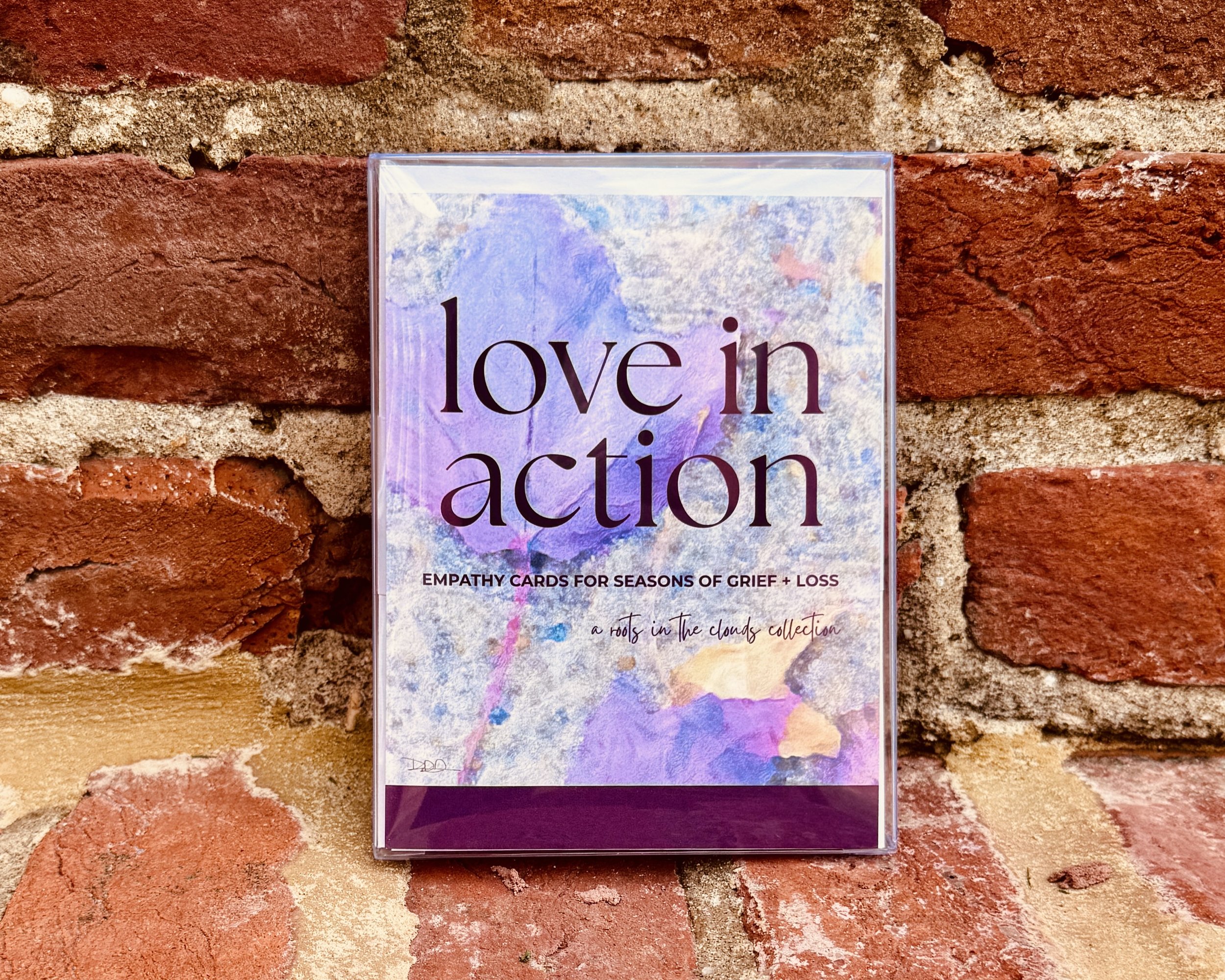 love in action empathy cards | seasons of grief + loss (nature's confetti | plum)