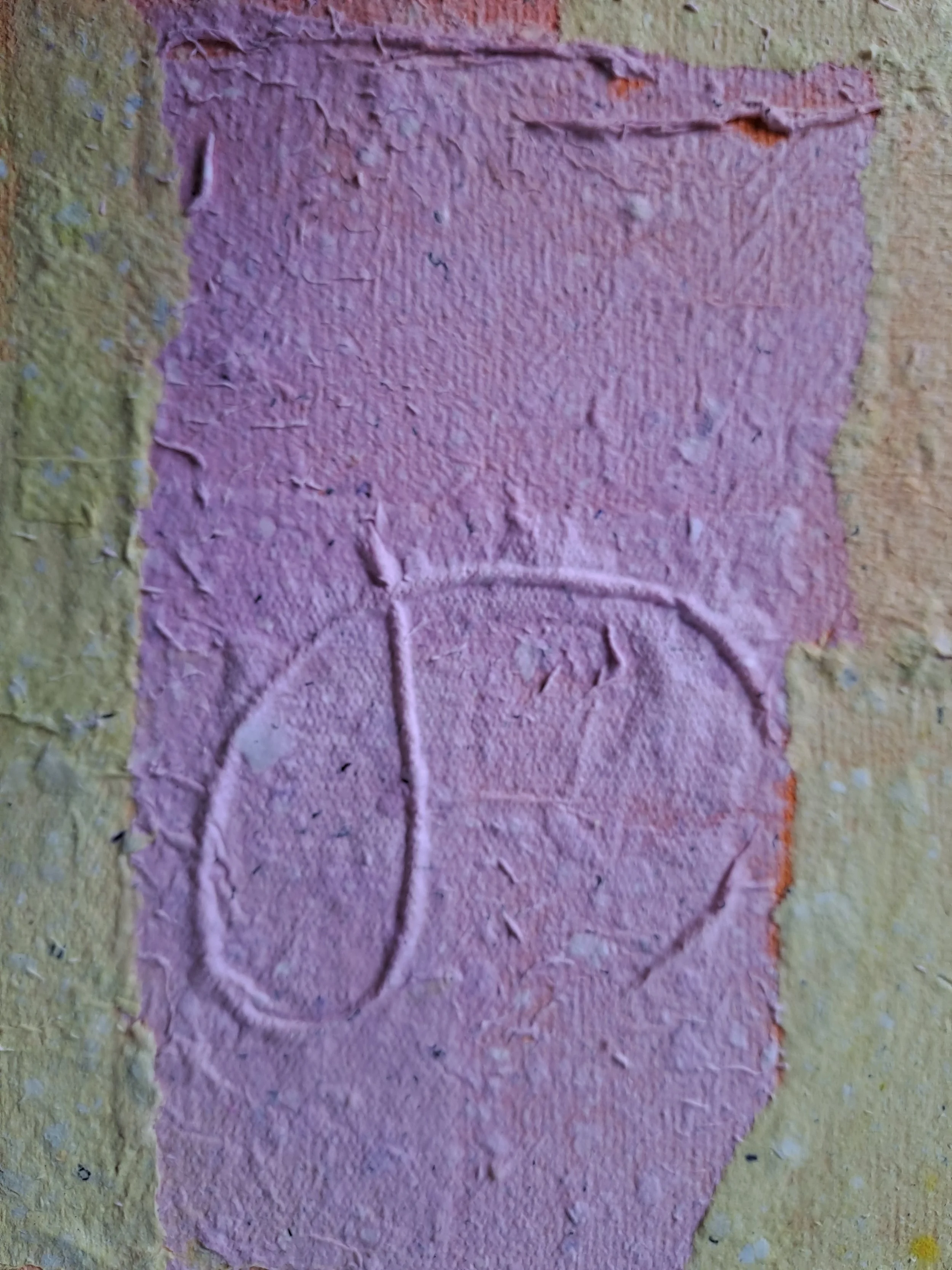 abstract contemporary art paintig by michela colonna unique technique paper acrylic