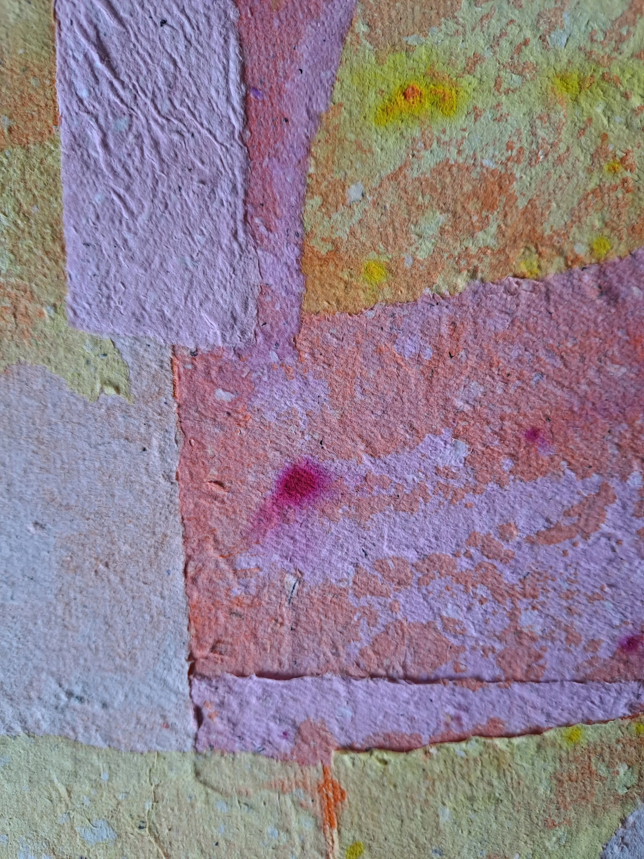 abstract contemporary art paintig by michela colonna unique technique paper acrylic