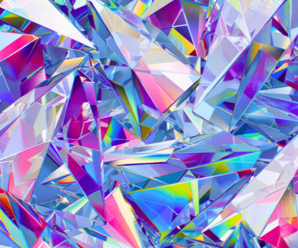 Multi-colored prism photograph