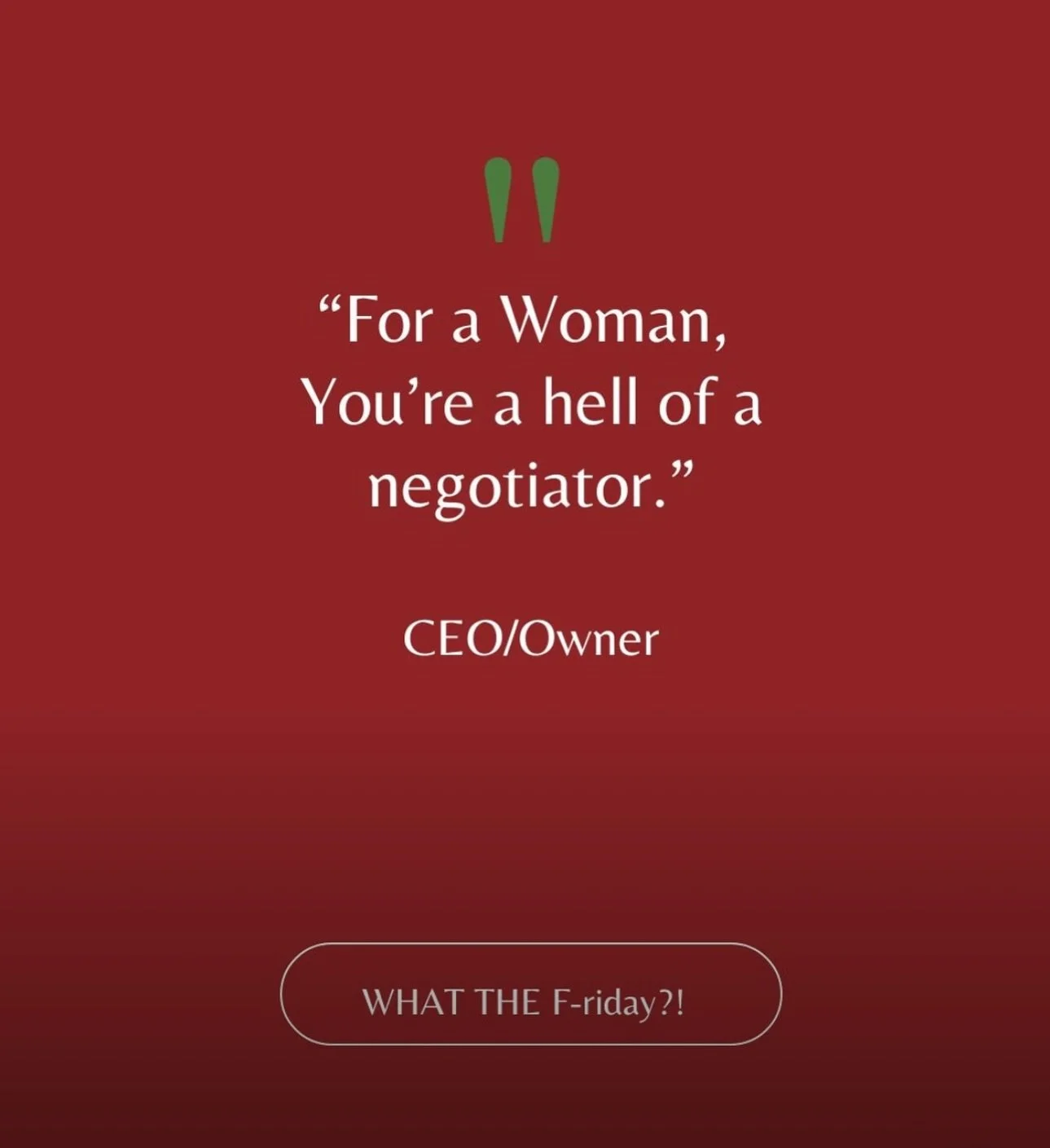 WHAT THE F-riday?! 🚨November14 Edition

Welcome to WTF-riday! Every week, I&rsquo;ll share one of the most ridiculous, jaw-dropping, or head-scratching things I&rsquo;ve heard from senior leaders in my 30+ years of corporate life, or you have shared