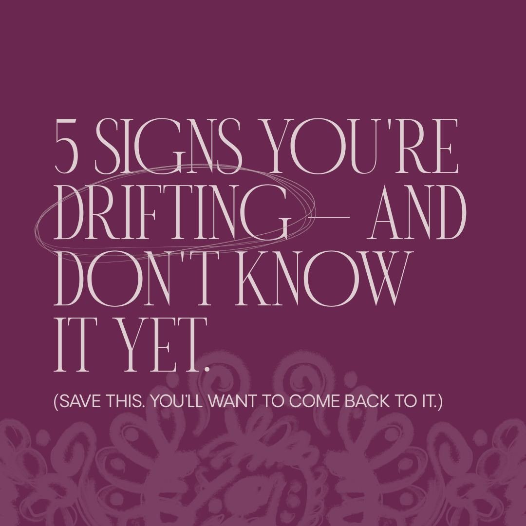 If you read through these and thought, &ldquo;wait&hellip;&rdquo; &mdash; yeah. Same.

Drift doesn&rsquo;t look dramatic.
It looks like being busy.
It looks like doing well.
It looks like everything being&hellip; fine.

Until one day it doesn&rsquo;t