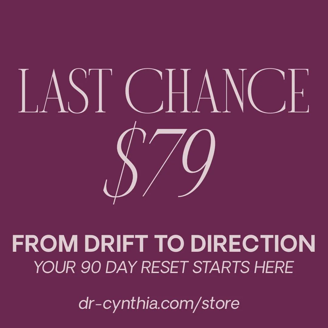A lot of people don&rsquo;t have a motivation problem.
They have a direction problem.

If you&rsquo;ve been feeling the drift&hellip; this is your moment to interrupt it.

From Drift to Direction is a 90-day reset designed to help you get clear, get 