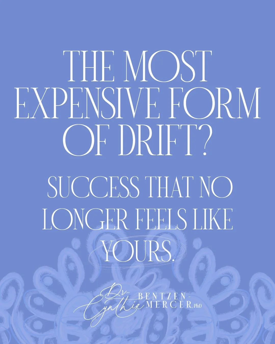 Ever look around and think:
"I worked hard for this... so why doesn't it feel the way I thought it would?"

That's often not burnout. It's not failure. It might be drift.

Success becomes expensive when it costs you your sense of direction.