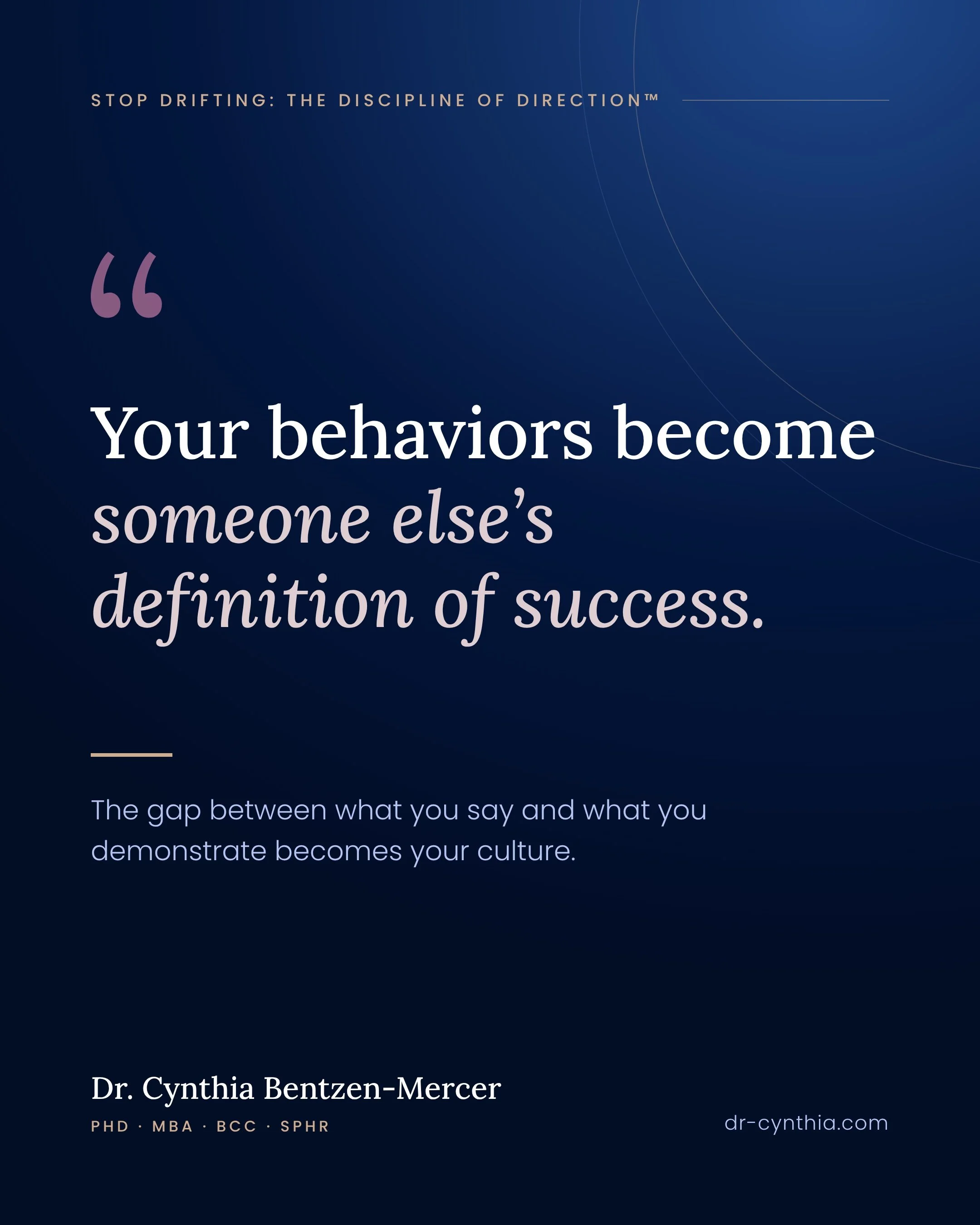 Your team watches what you do, not just what you say.

👉 You say family comes first. But you send emails at 10 p.m.
👉 You say you value innovation. But you reward the people who never challenge the status quo.
👉 You say developing talent matters. 