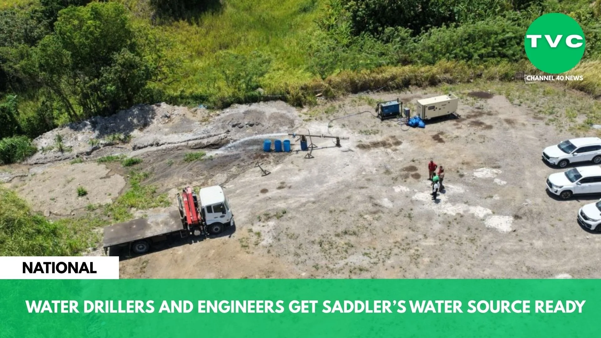 WATER DRILLERS AND ENGINEERS GET SADDLER’S WATER SOURCE READY