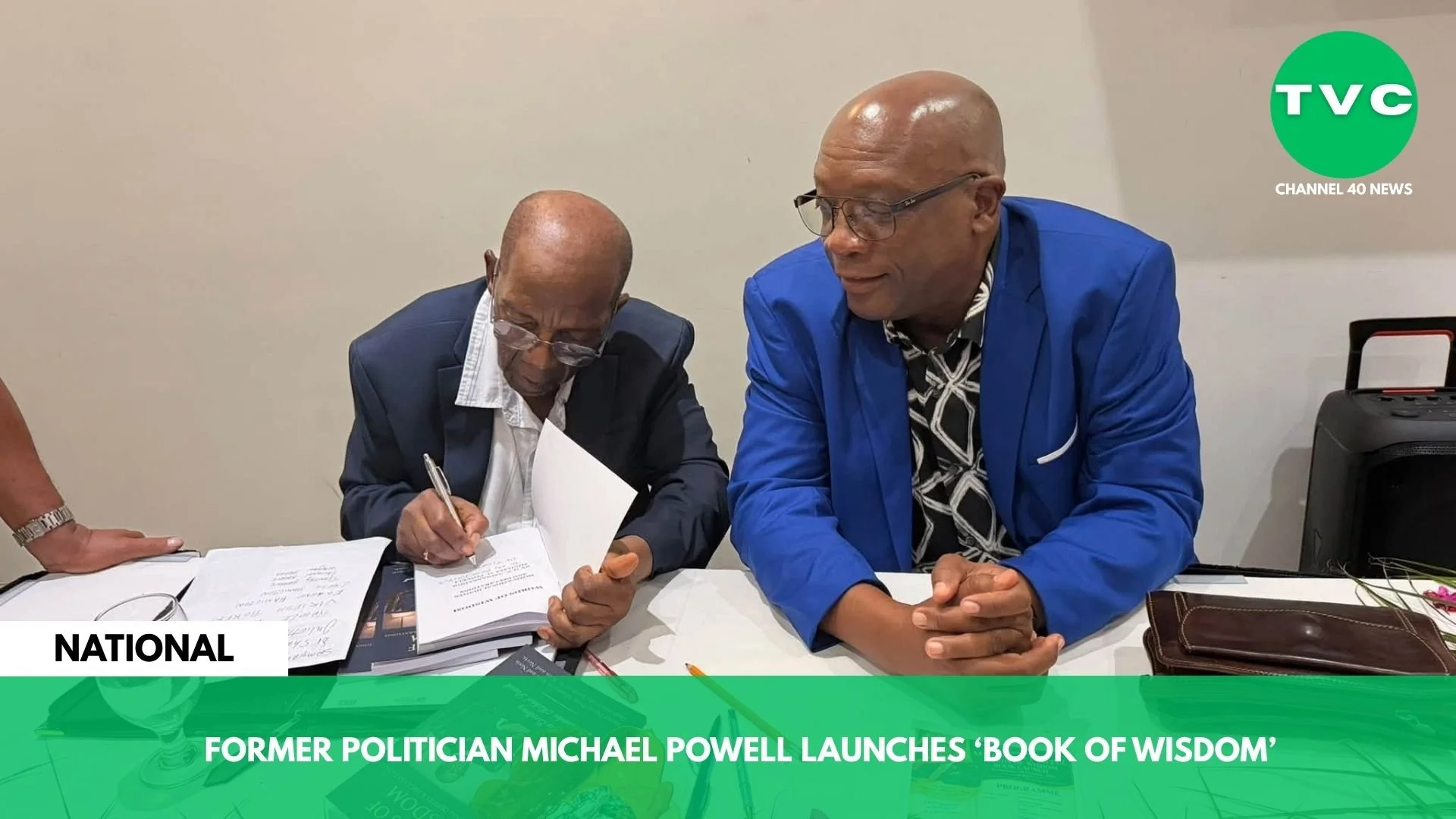 FORMER POLITICIAN MICHAEL POWELL LAUNCHES ‘BOOK OF WISDOM’