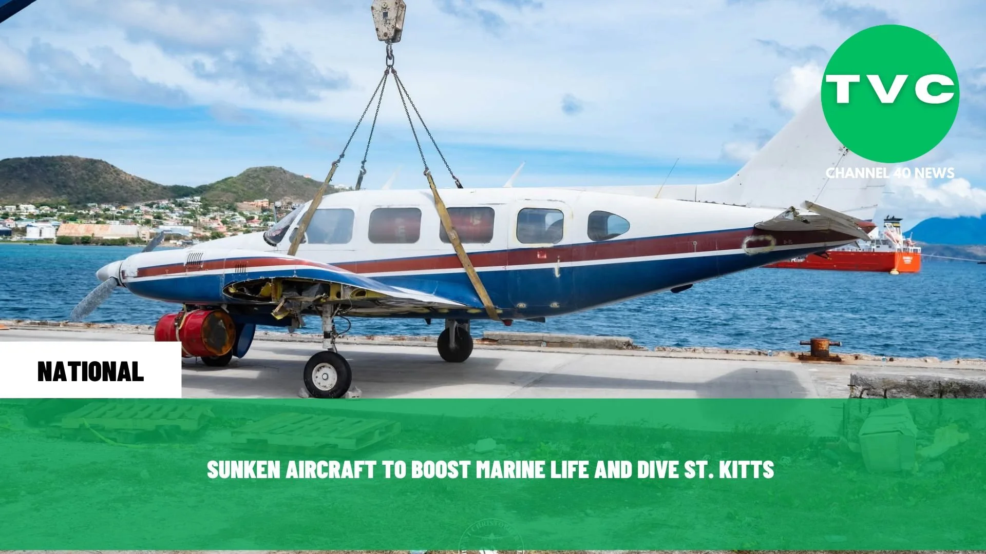 SUNKEN AIRCRAFT TO BOOST MARINE LIFE AND DIVE ST. KITTS