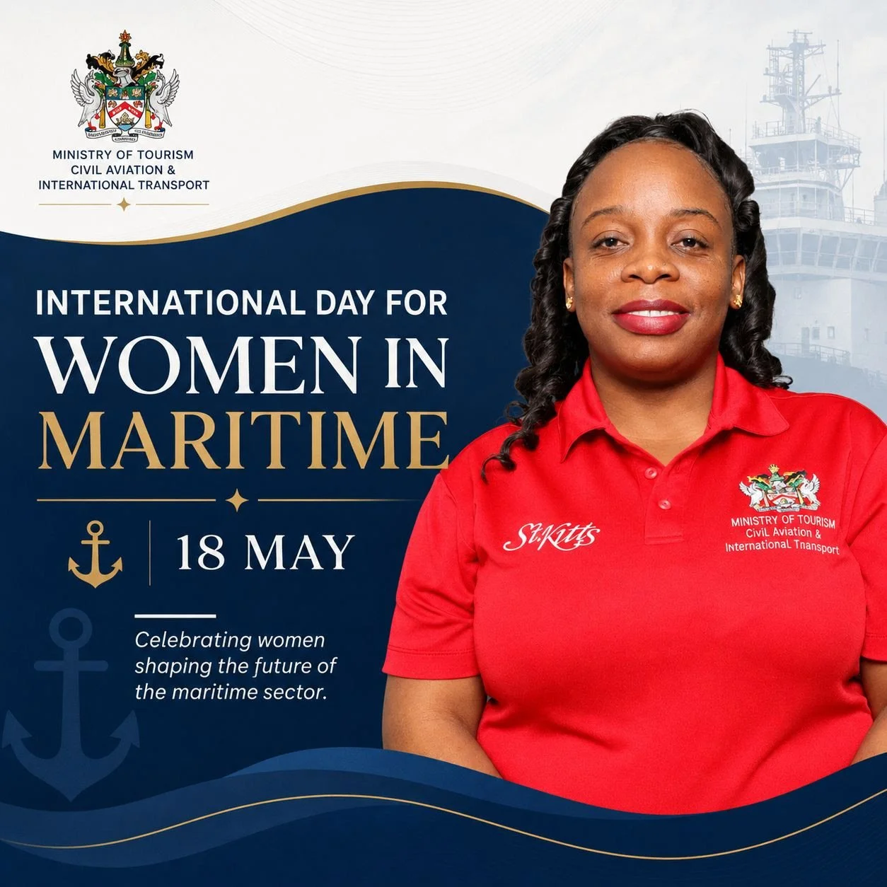 MINISTRY HONORS TICOYA CONNOR ON WOMEN IN MARITIME DAY