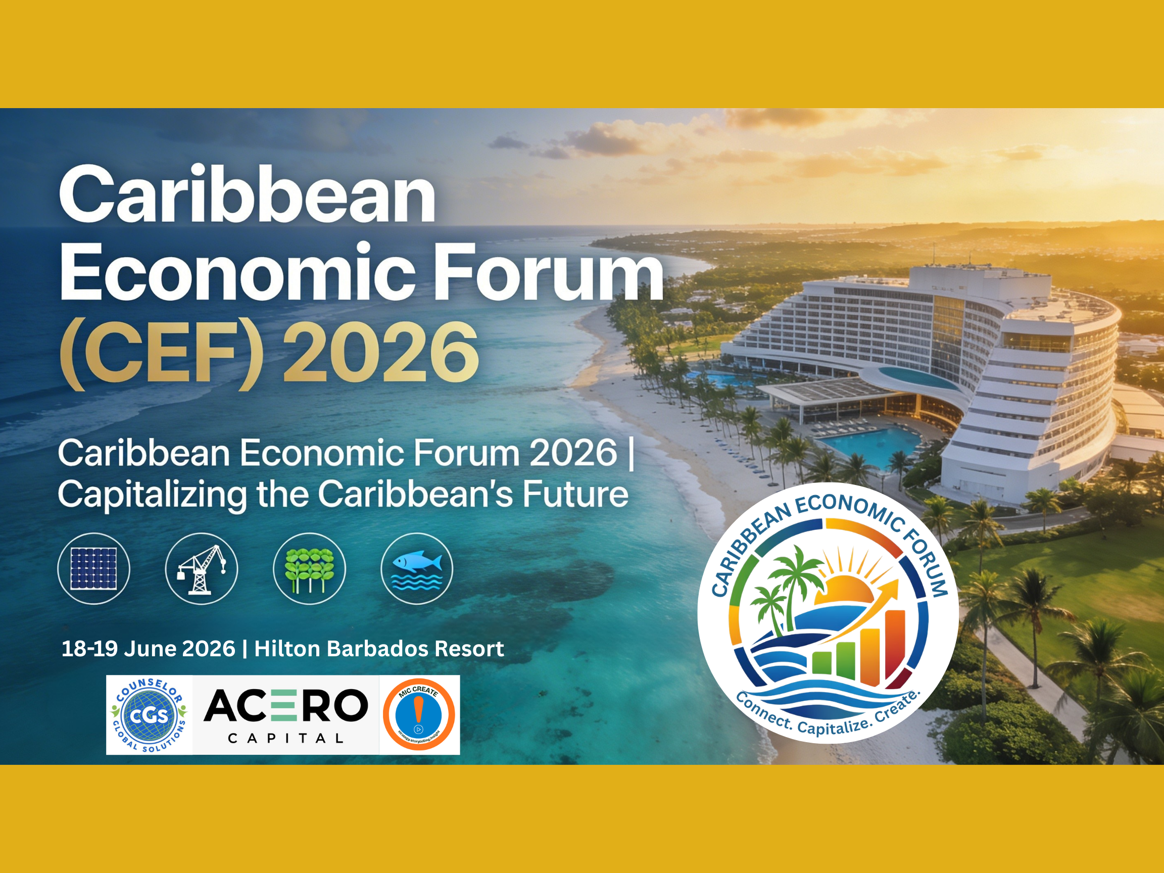 INVEST BARBADOS PARTNERS WITH CEF 2026 FOR $1B IN DEALS