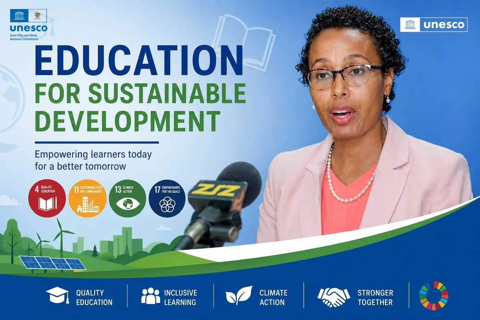 SKN PIONEERS SUSTAINABLE EDUCATION WITH UNESCO