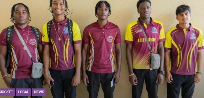 SKN U19 CRICKETERS DEPART FOR ANTIGUA