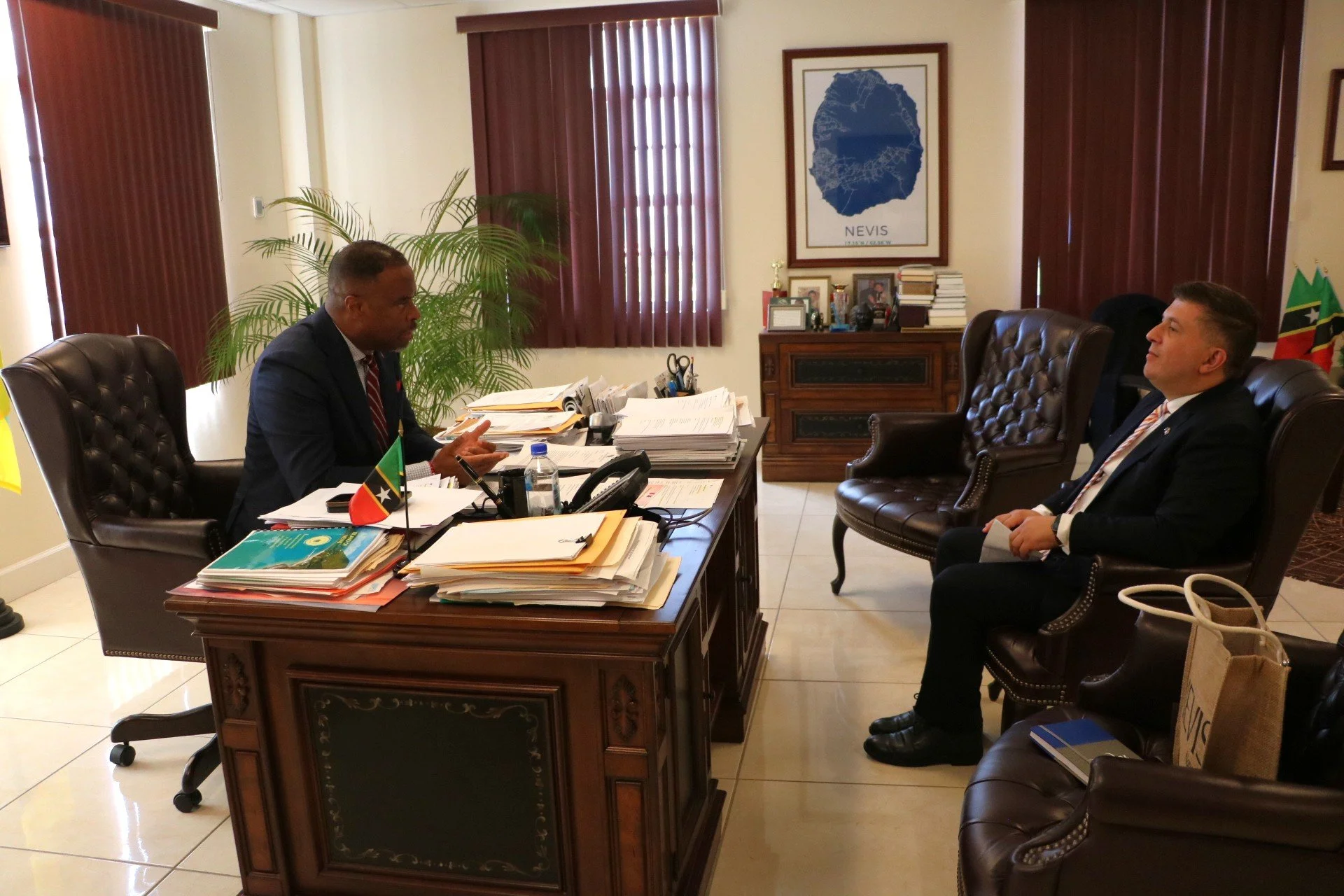 PREMIER BRANTLEY WELCOMES KOSOVO AMBASSADOR TO STRENGTHEN BILATERAL RELATIONS