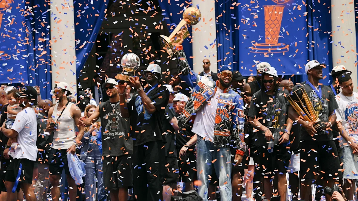 MILLIONS FLOOD NYC FOR HISTORIC KNICKS PARADE