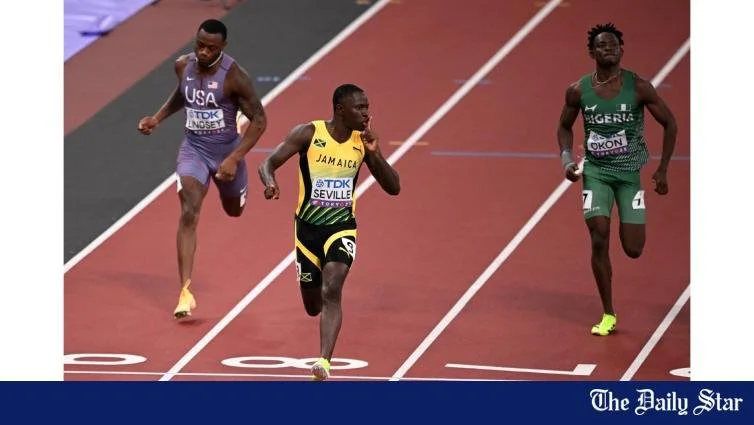 OBLIQUE SEVILLE LEADS ALL QUALIFIERS INTO SEMI-FINALS OF MEN'S 100M