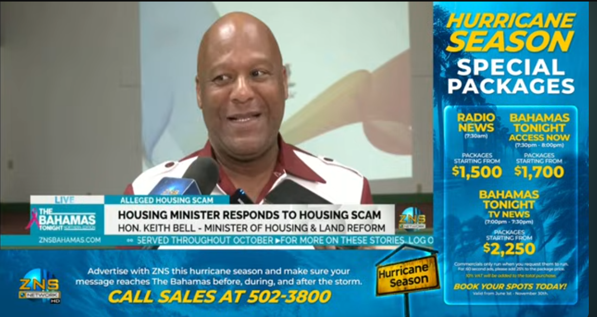 HOUSING MINISTER RESPONDS TO HOUSING SCAM