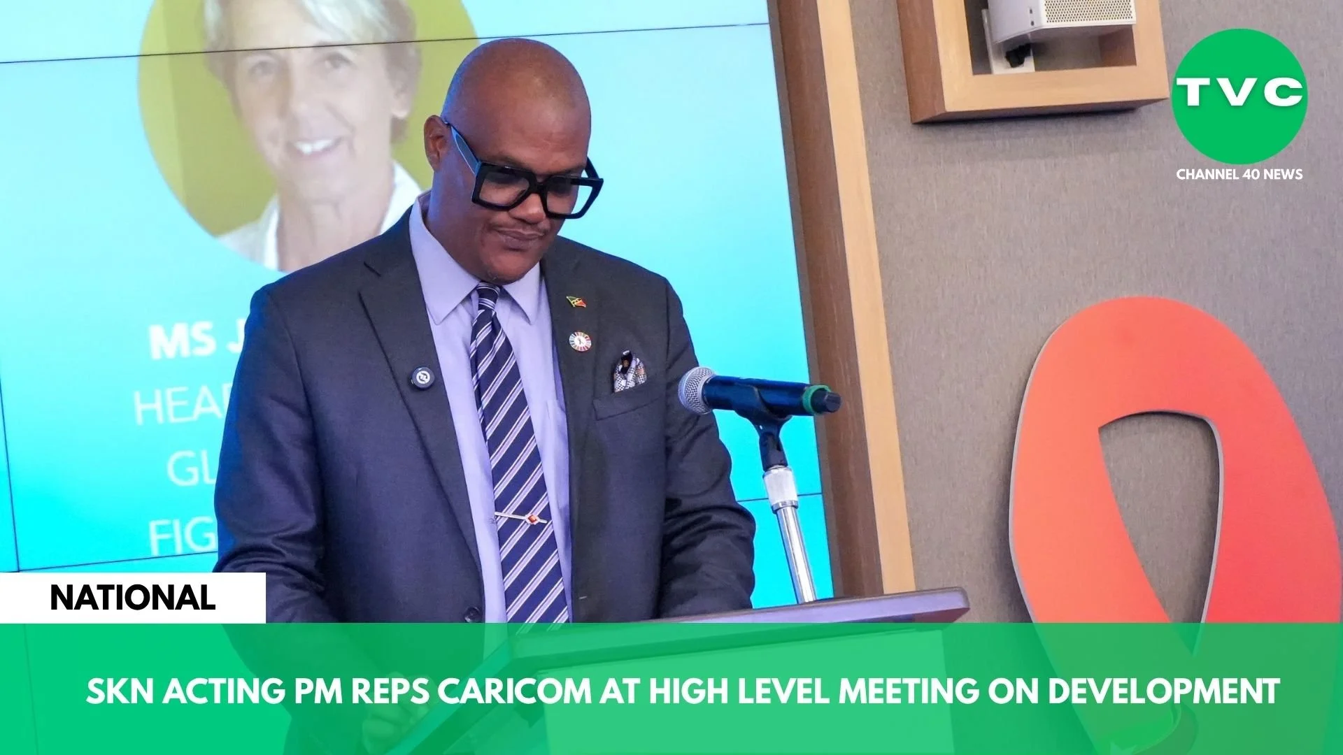 SKN ACTING PM REPS CARICOM AT HIGH LEVEL MEETING ON DEVELOPMENT