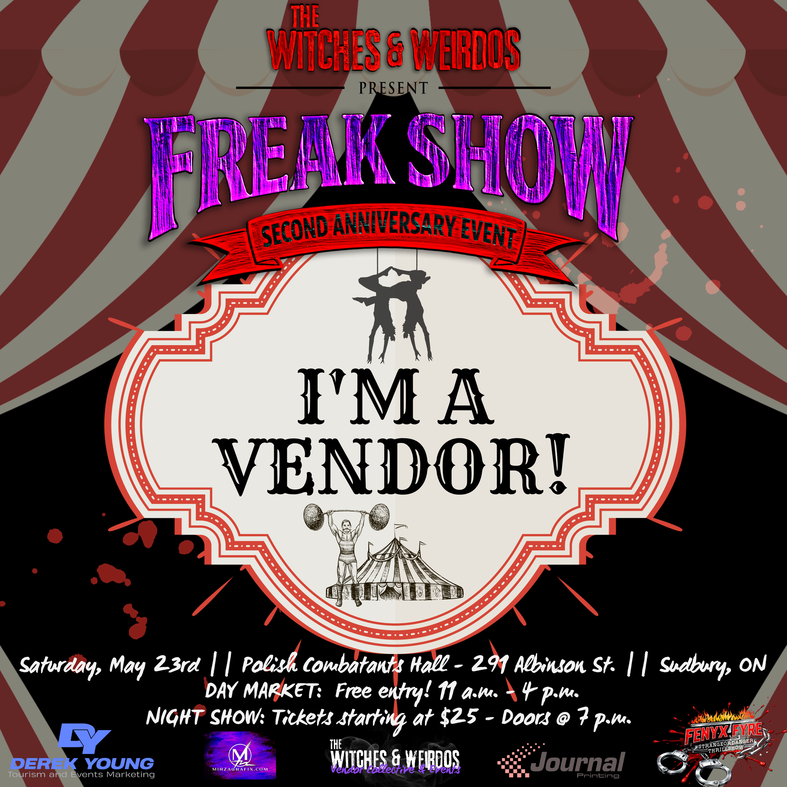 Witches &amp; Weirdo’s FREAK SHOW Two Year Anniversary Market