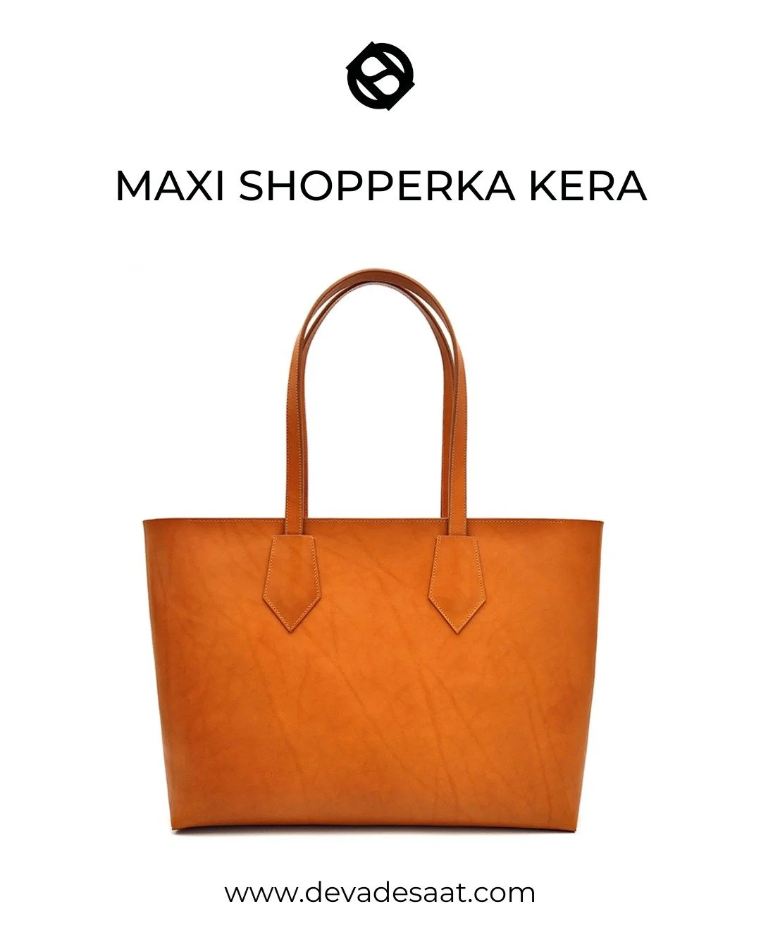 Nadčasově elegantn&iacute; velk&aacute; d&aacute;msk&aacute; kožen&aacute; kabelka na zip s dvojit&yacute;mi dlouh&yacute;mi uchy pro pohodln&eacute; no&scaron;en&iacute;. Vyrobena z jednoho kusu usně. Hladk&eacute;, ručně barven&eacute; hrany. Pojme