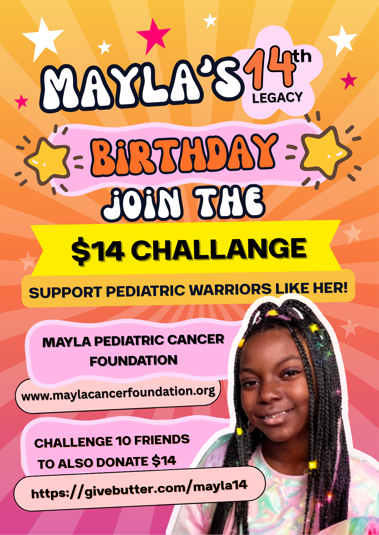 Mayla’s 14th Birthday Legacy Challenge 🌼 | $14 for 14