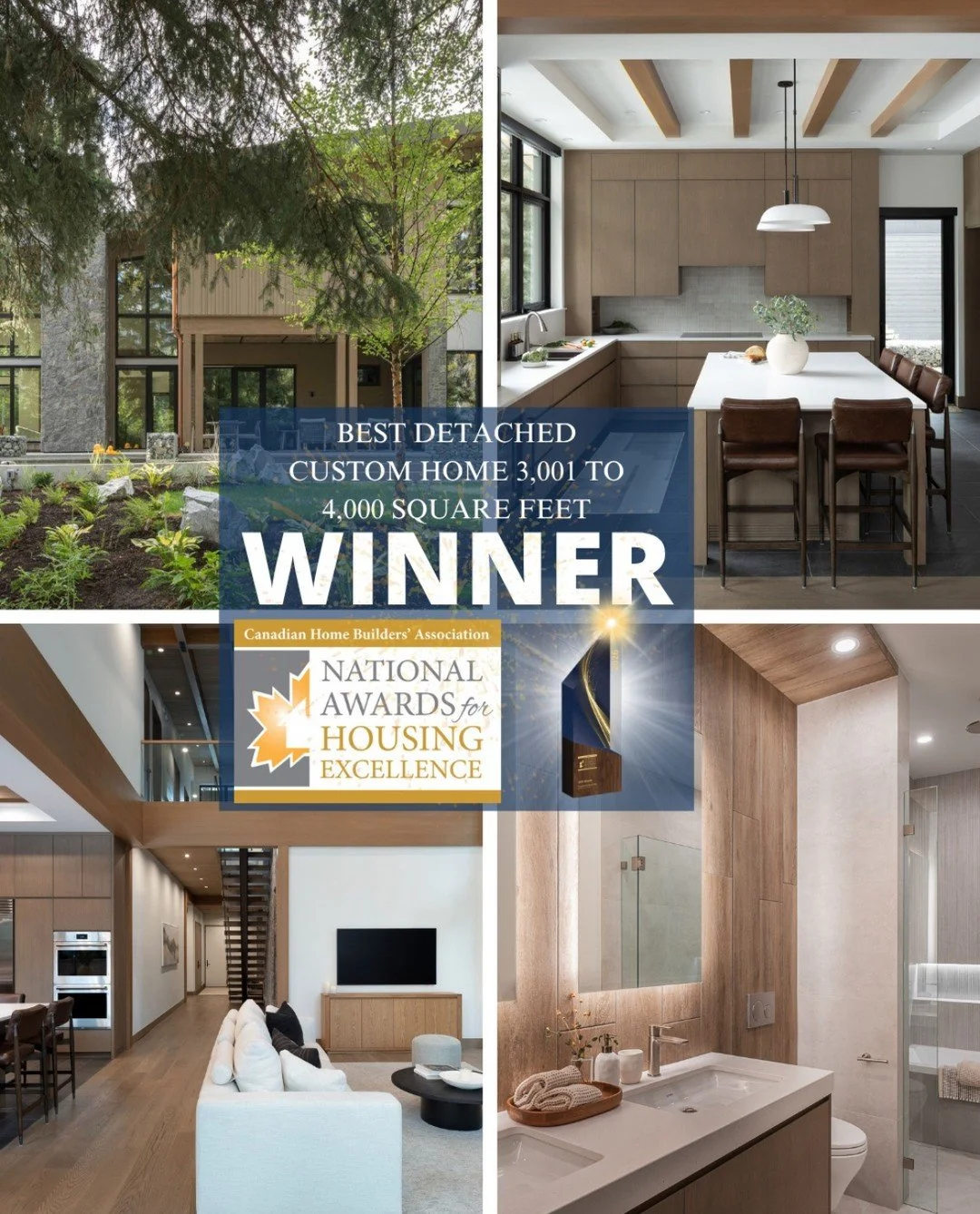 Our Net Zero Mountain Haven has received a National Award for Housing Excellence from the #CHBAHousingAwards. Recognized alongside outstanding projects across Canada, this award reflects the care and craftsmanship that shaped the home from start to f