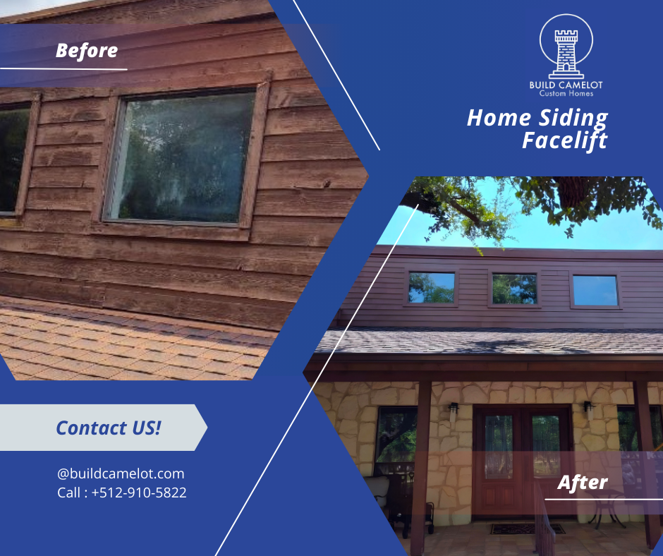 Texas Hill Country - home siding facelift.
