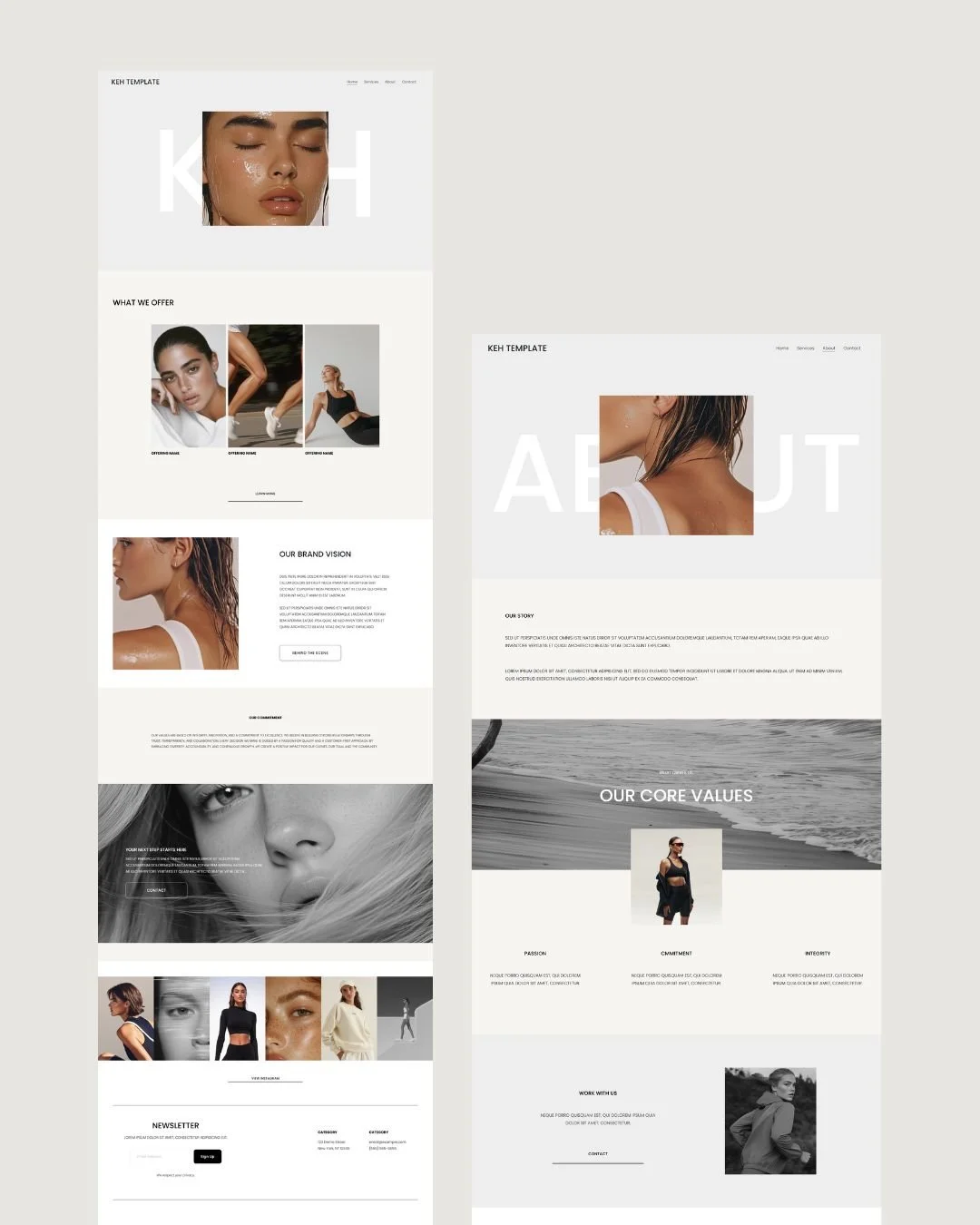 Minimal Squarespace Website