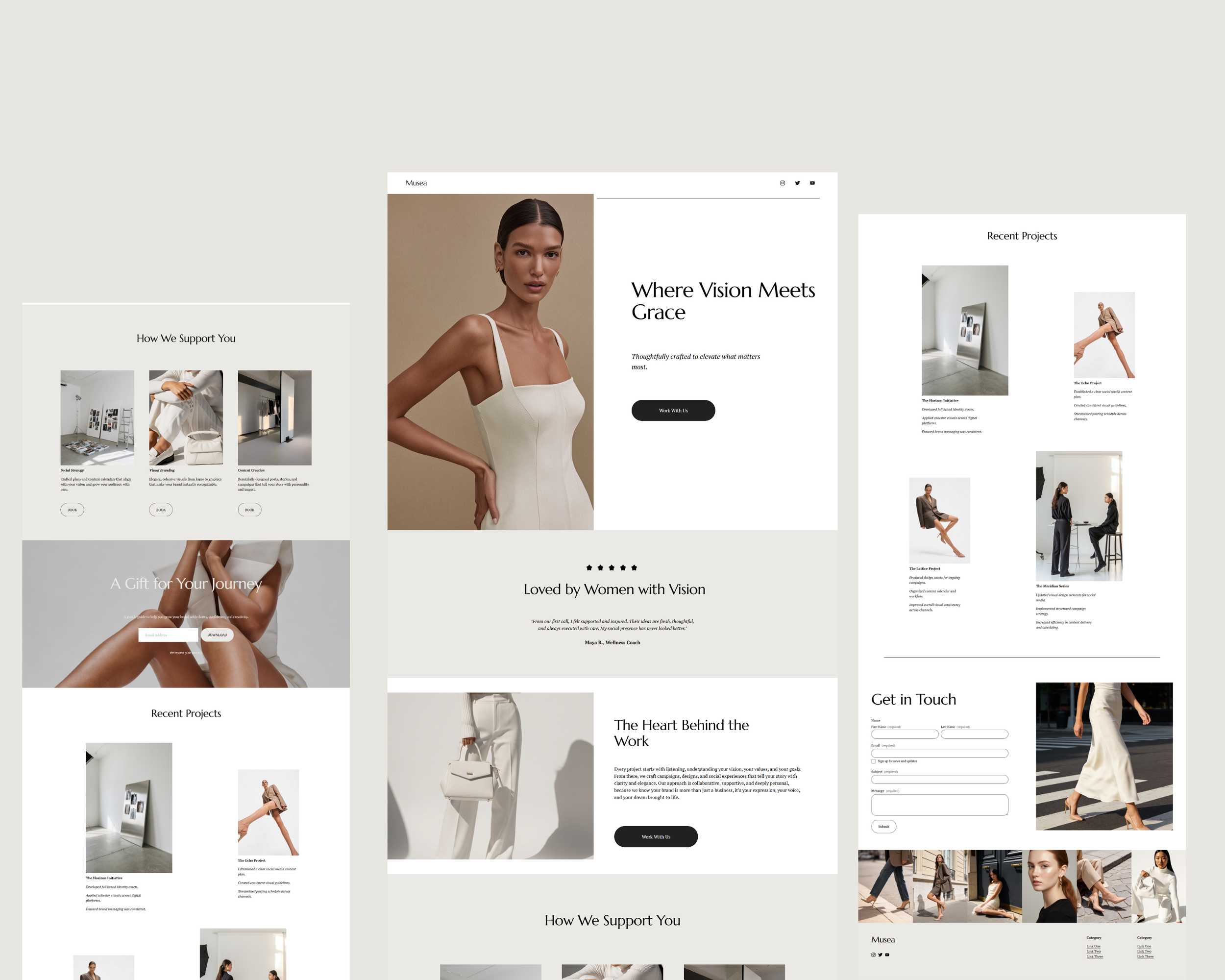 Elegant Minimalistic Landing Page Website Template