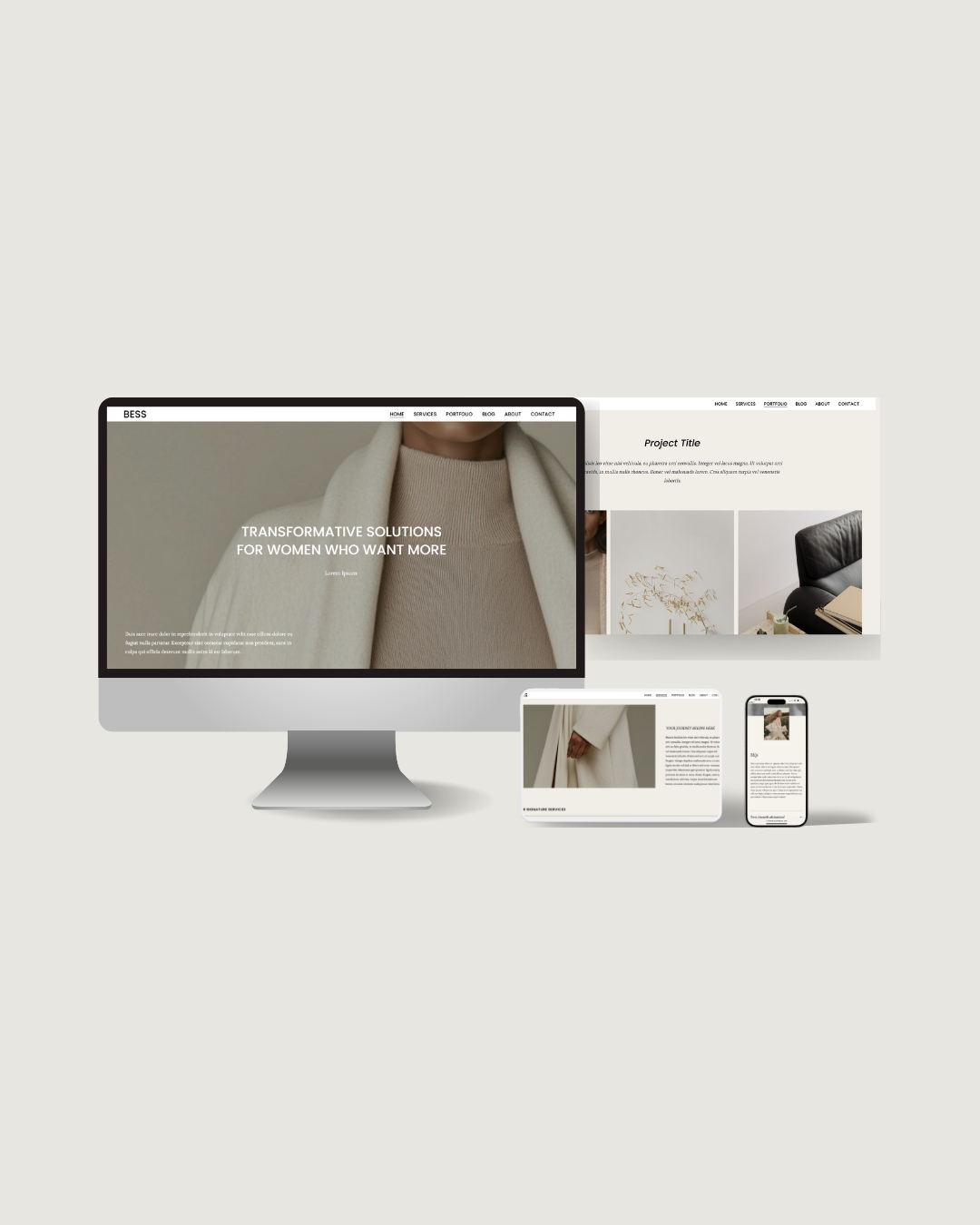 BESS - 6 Page Website Template
