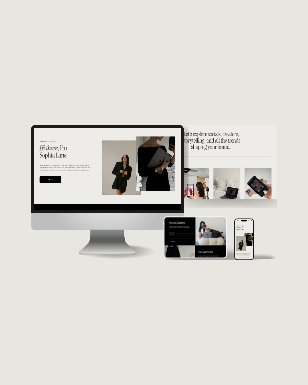 SIMPLE SOCIAL  - 6 Pages Website Template