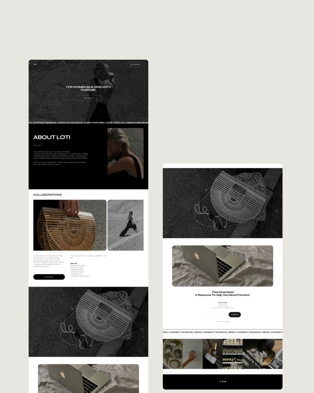 Landing Page Squarespace Template
