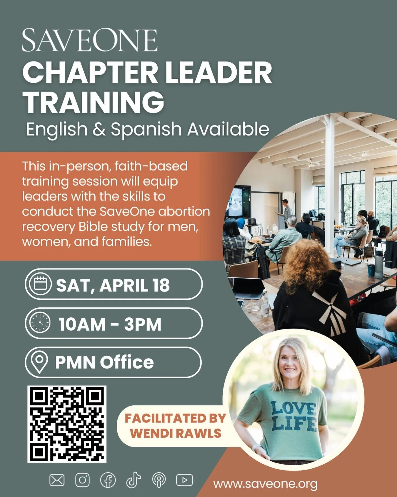 IN-PERSON SAVEONE TRAINING