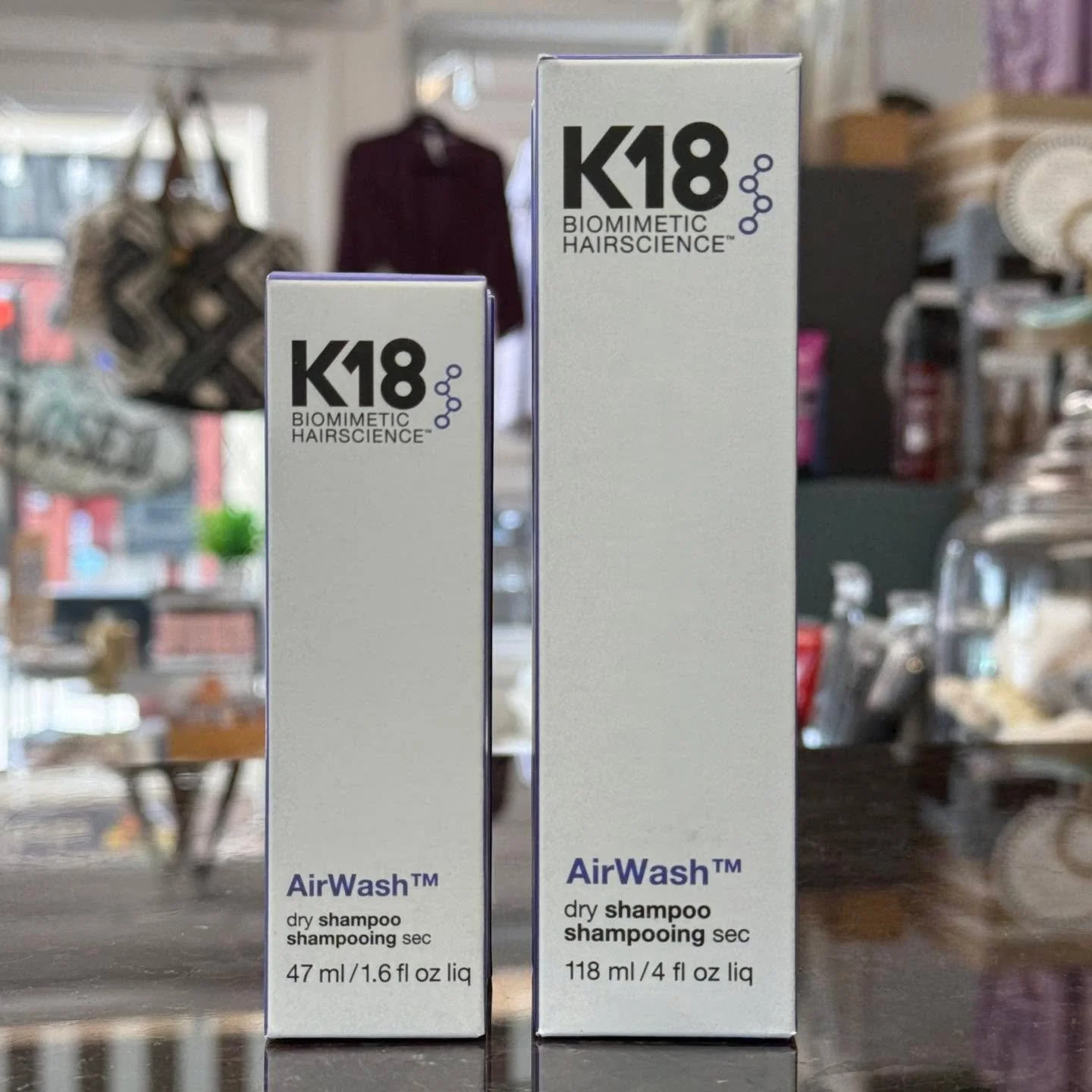 The TikTok-famous K18 AirWash™ Dry Shampoo is here — both sizes in stock!
This biotech-powered dry shampoo actually cleans your hair — no buildup, no dull residue. Just fresh, weightless volume that feels like you washed it (withou