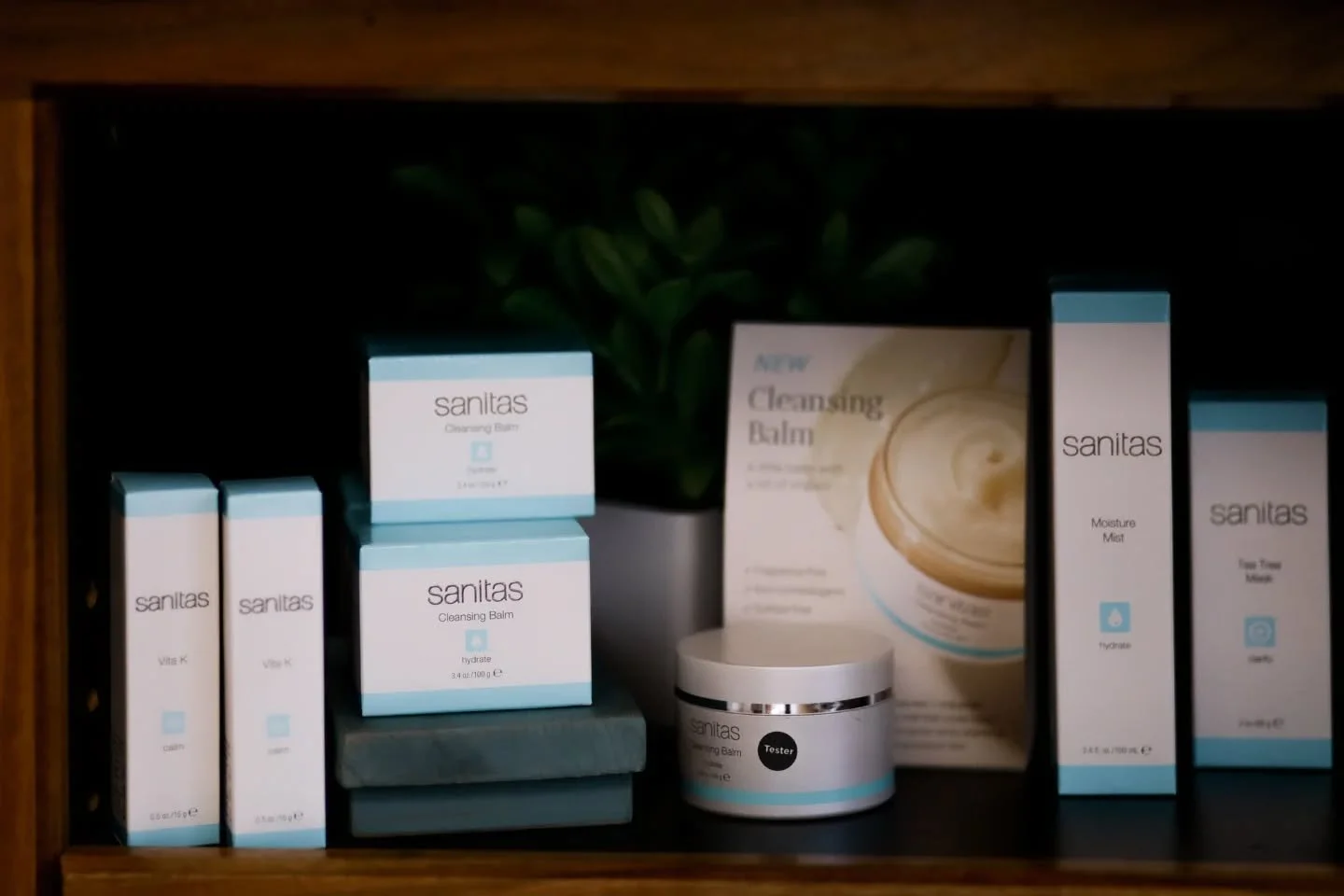 💦 @sanitas_skincare offers some of the best hydrating products out there! If you are struggling with dry skin, we have several of Sanitas' best options, like their Cleansing Balm or Hydrating Mist! Or, ask our knowledgeable staff to direct you towar
