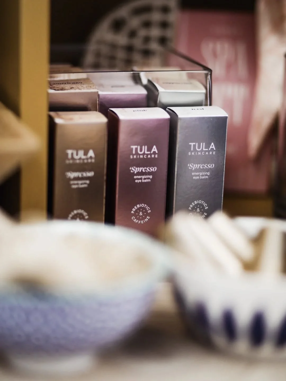 💤😴 @tula 'Spresso Eye Balms are the answer for tired eyes! An instant-pick-me-up if the wind's been keeping you up at night! Stop by and shop this energizing eye balm and the other great self-care items we have in stock! 💤😴