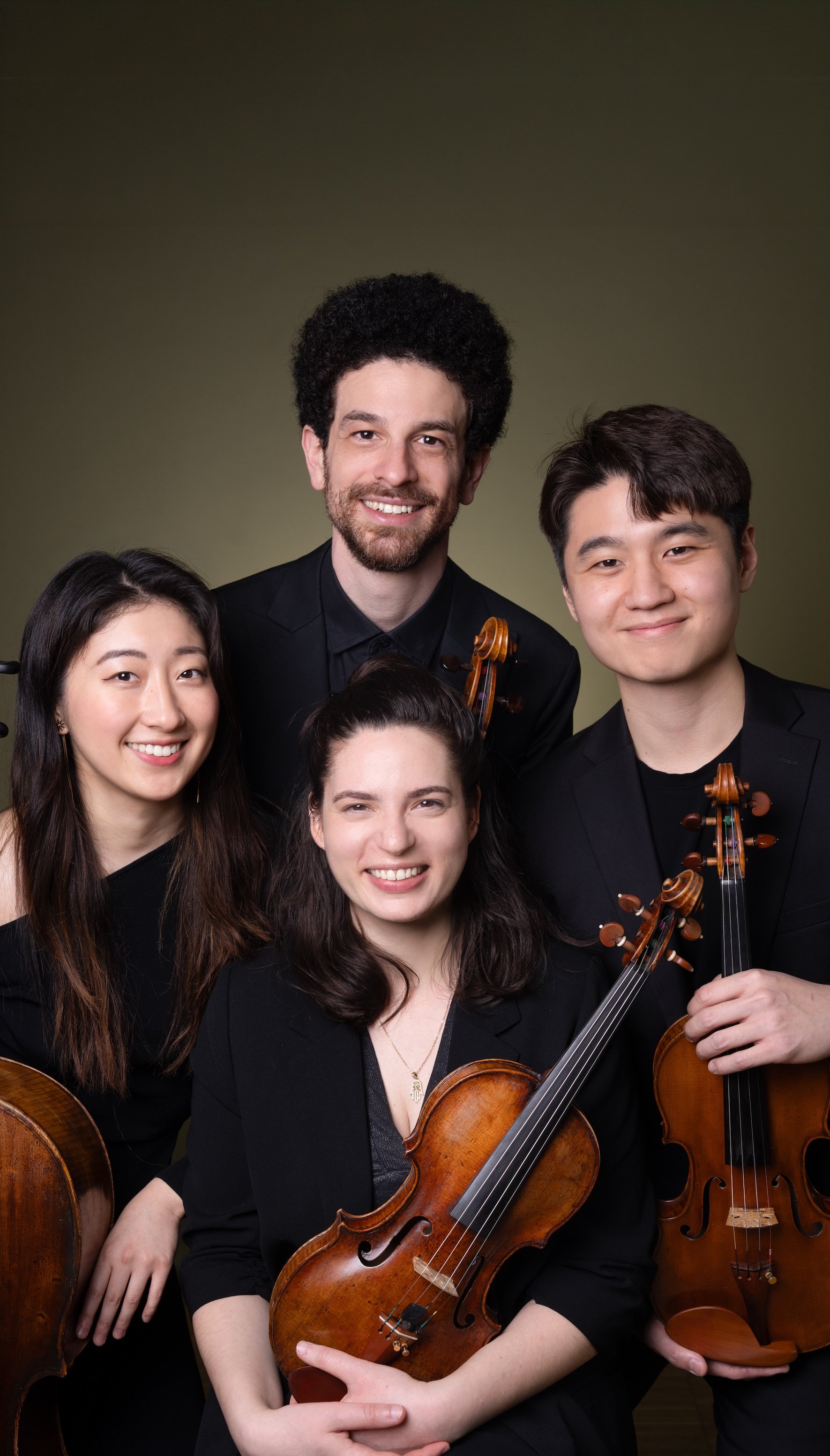 Dior Quartet group headshot with instruments
